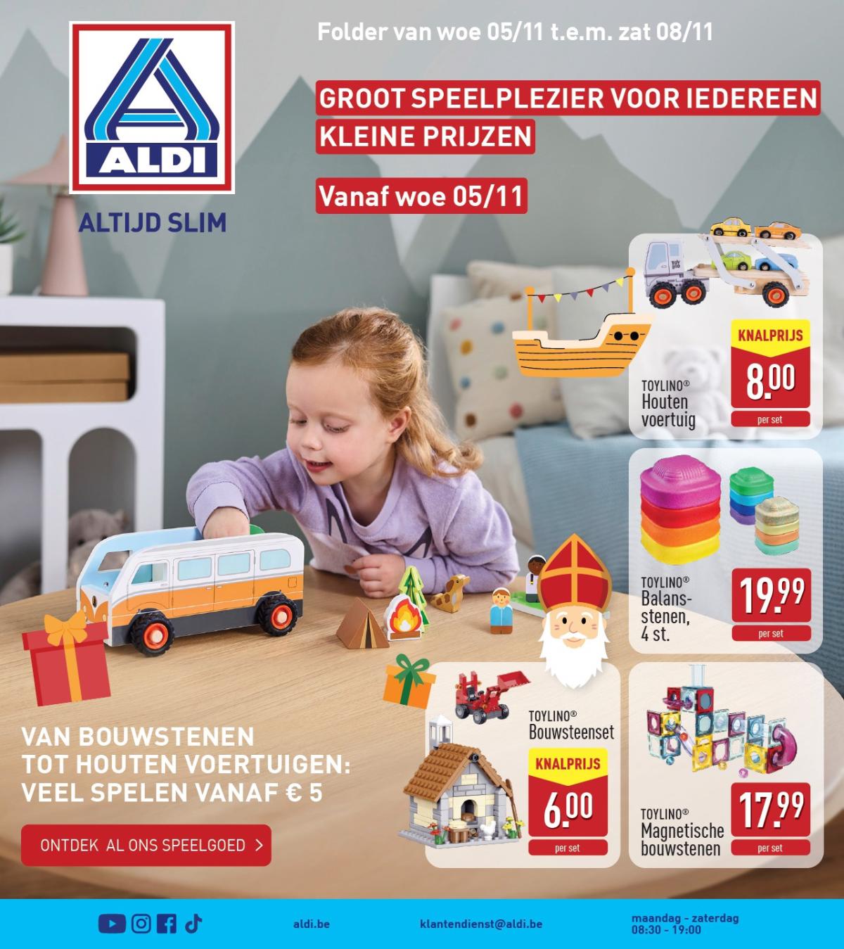 De ALDI - Themaspecial speelgoed folder geldig vanaf 05/11 t/m 08/11