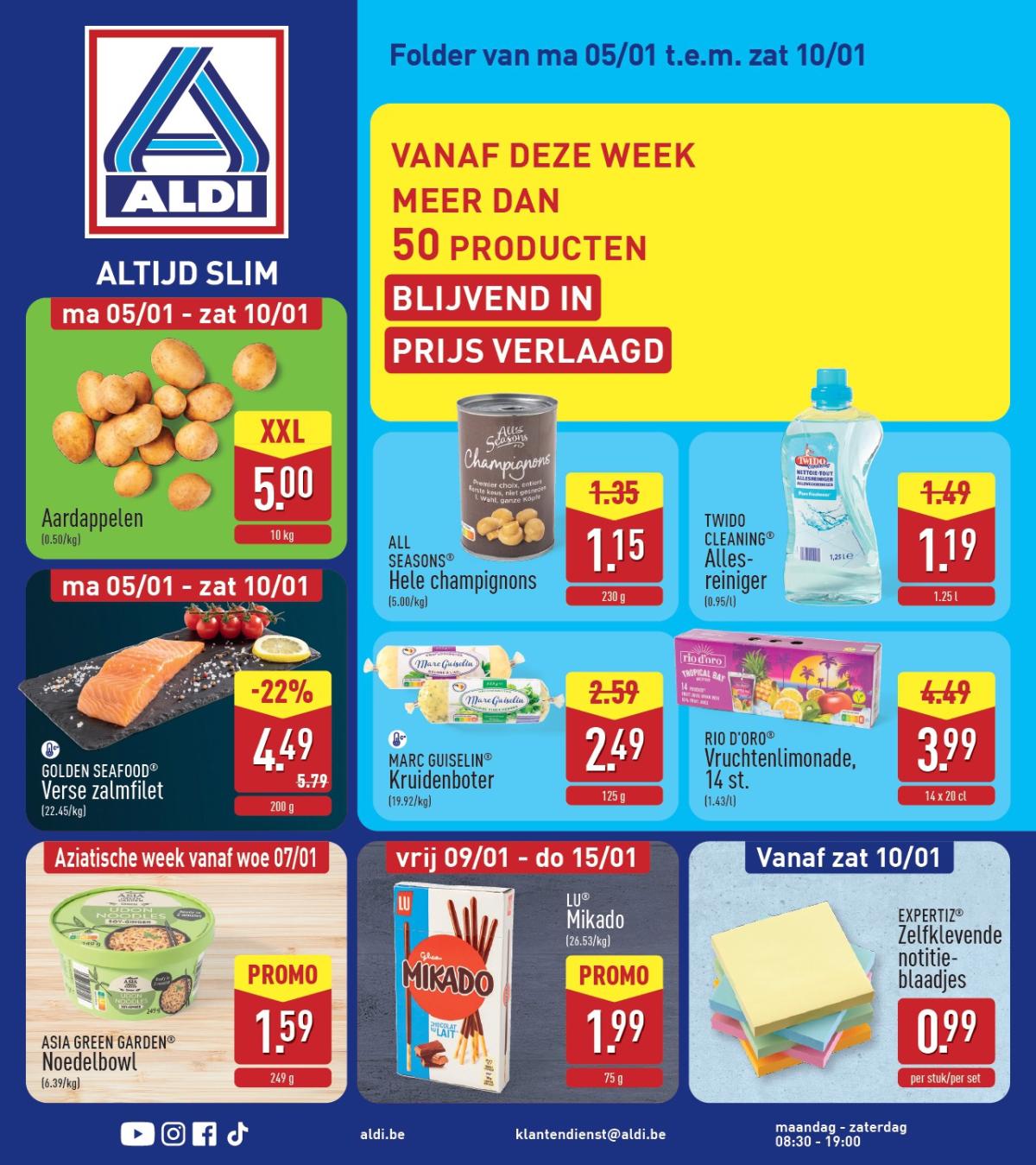 De ALDI folder geldig vanaf 05/01 t/m 10/01