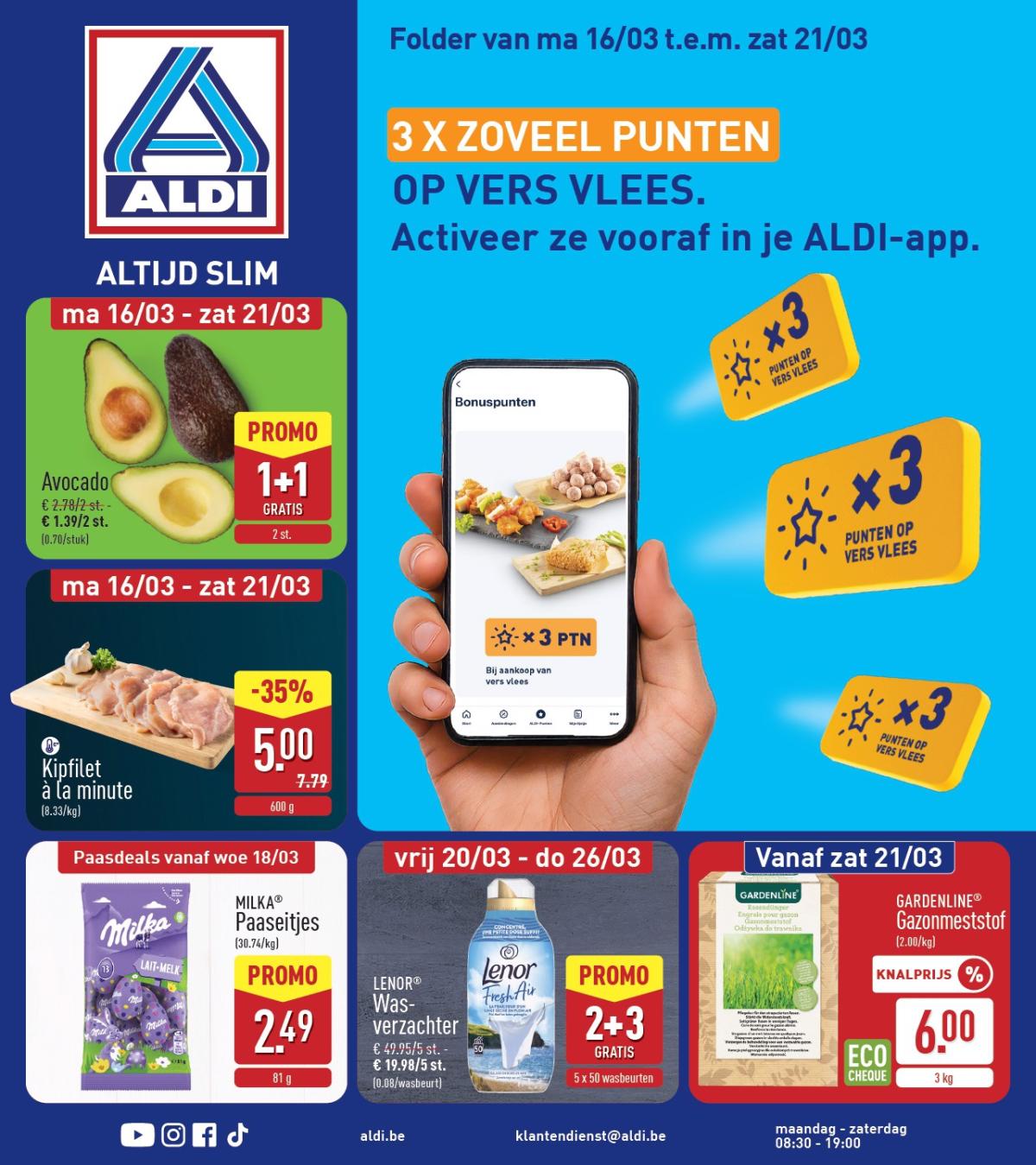 De ALDI folder geldig vanaf 16/03/2026 t/m 21/03/2026