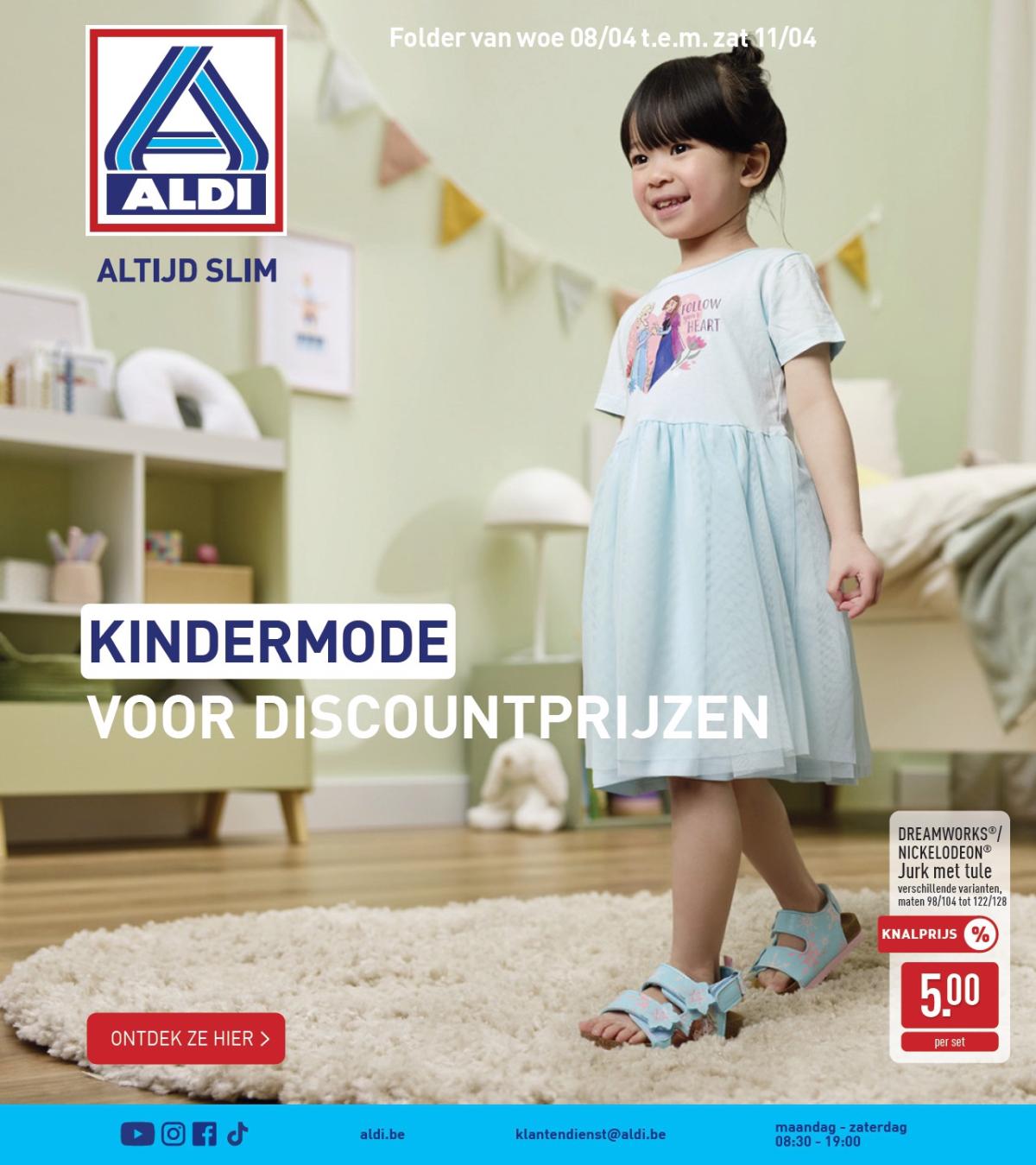 De ALDI - Themaspecial kindermode folder geldig vanaf 08/04/2026 t/m 11/04/2026