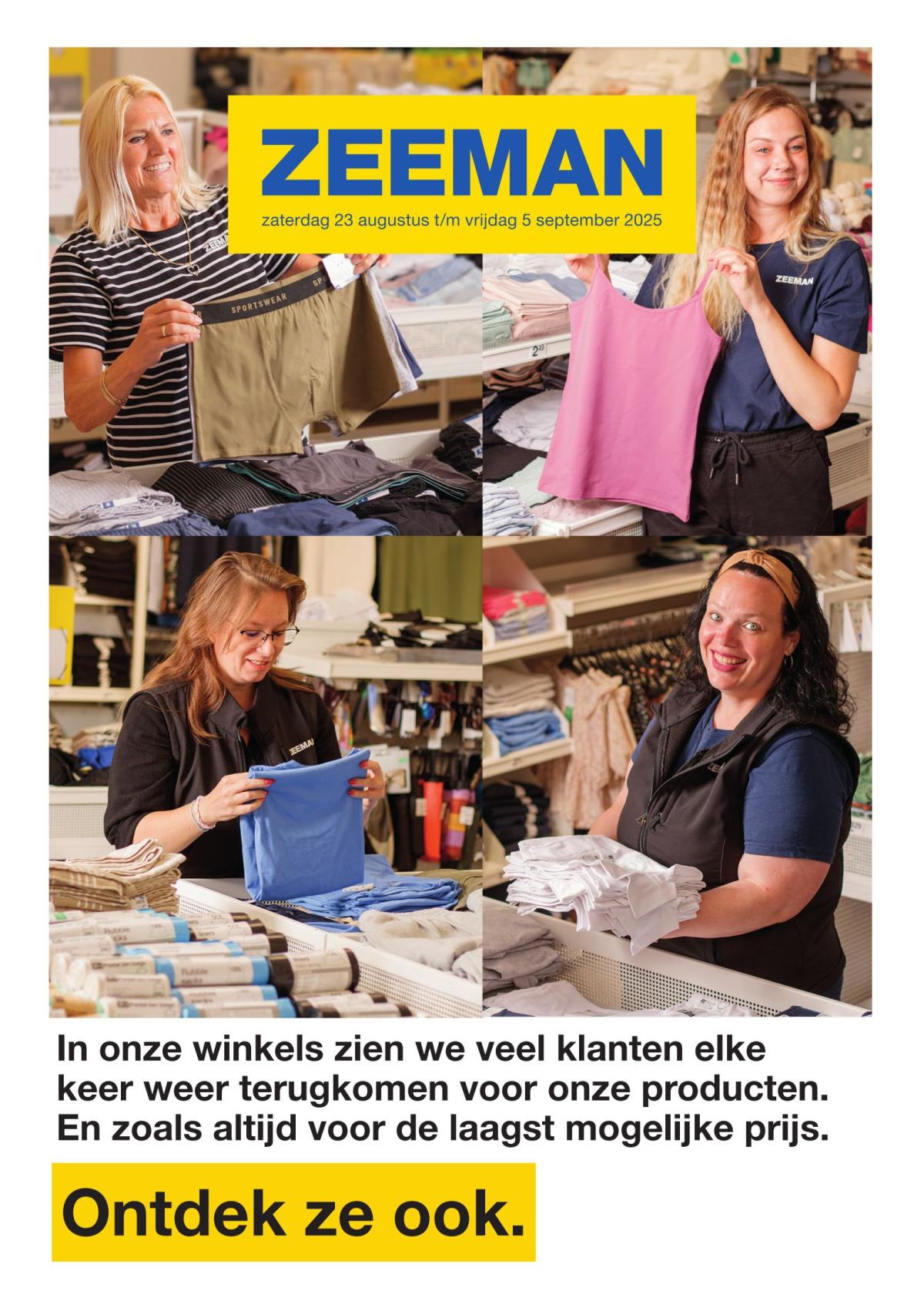Zeeman folder geldig vanaf 23/08 - 05/09