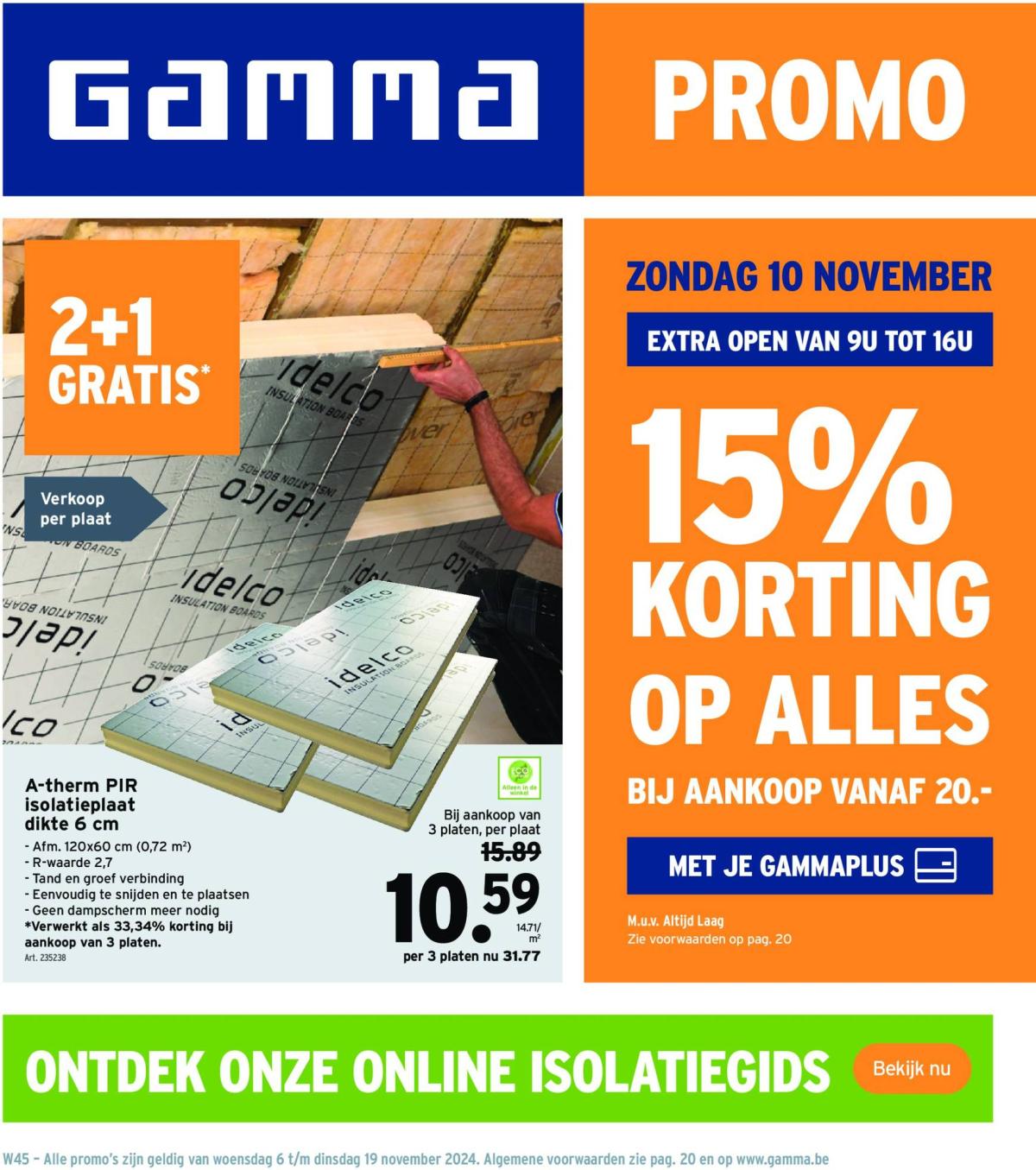 Gamma folder geldig vanaf 06.11. - 19.11.