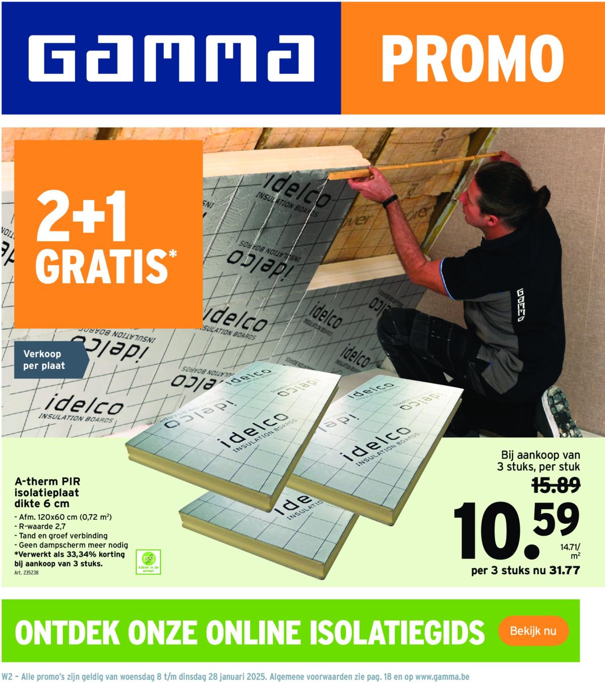 Gamma folder geldig vanaf 08/01 - 28/01