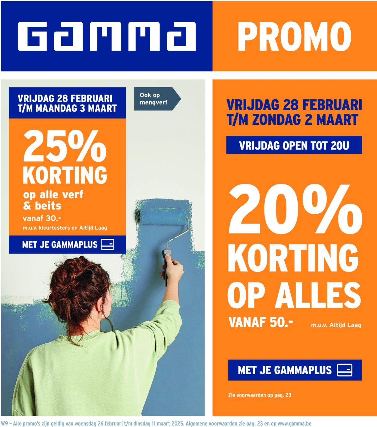 Gamma folder geldig vanaf 26/02 - 11/03