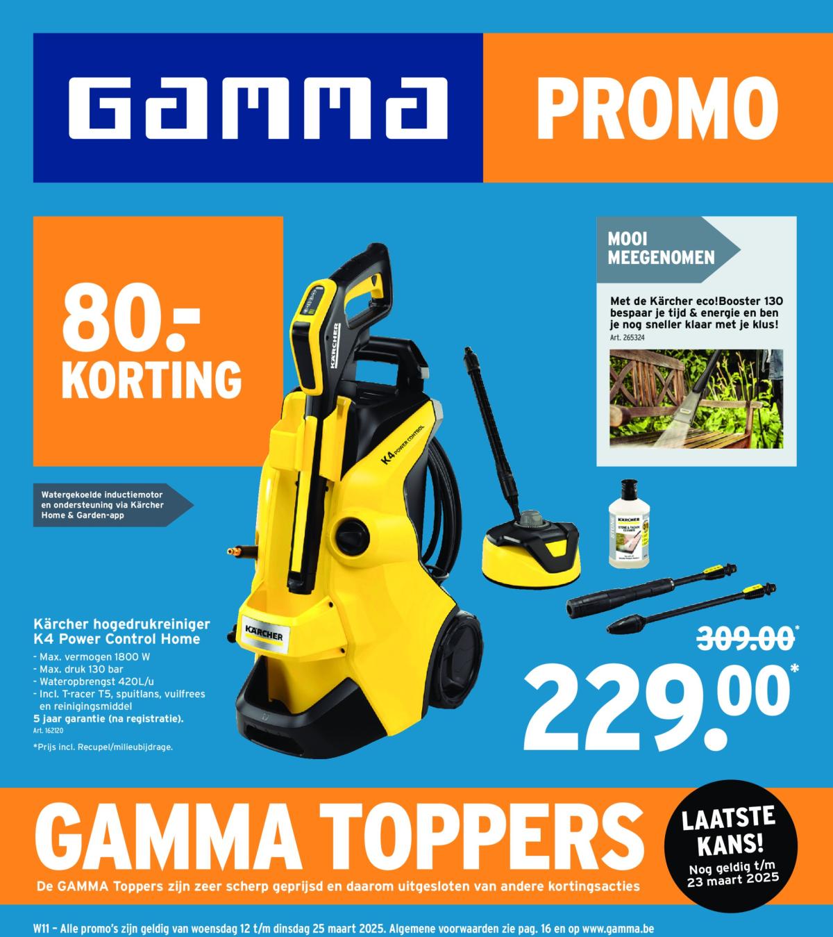 Gamma folder geldig vanaf 12/03 - 25/03