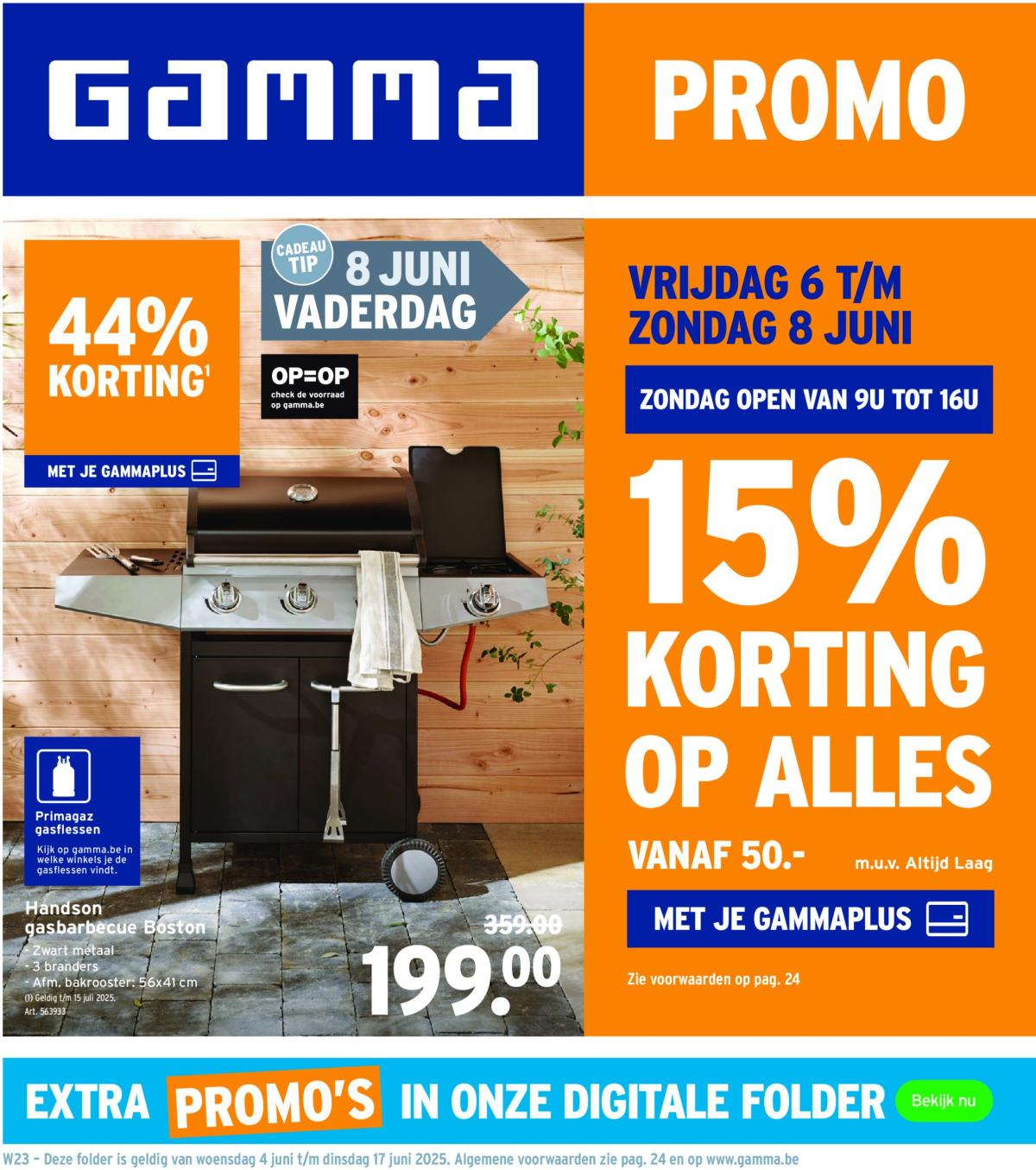 Gamma folder geldig vanaf 04/06 - 17/06
