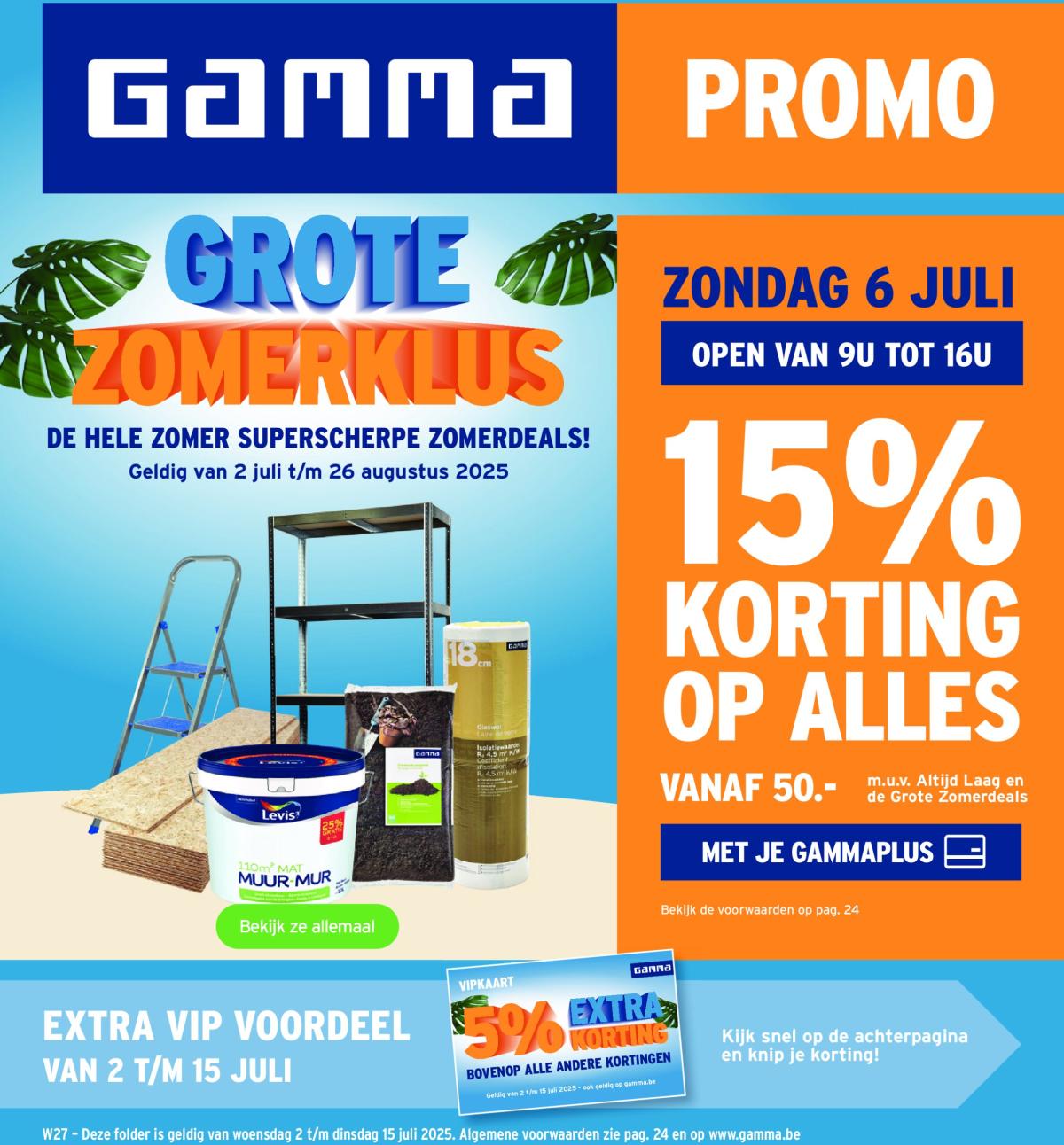 Gamma folder geldig vanaf 02/07 - 26/08