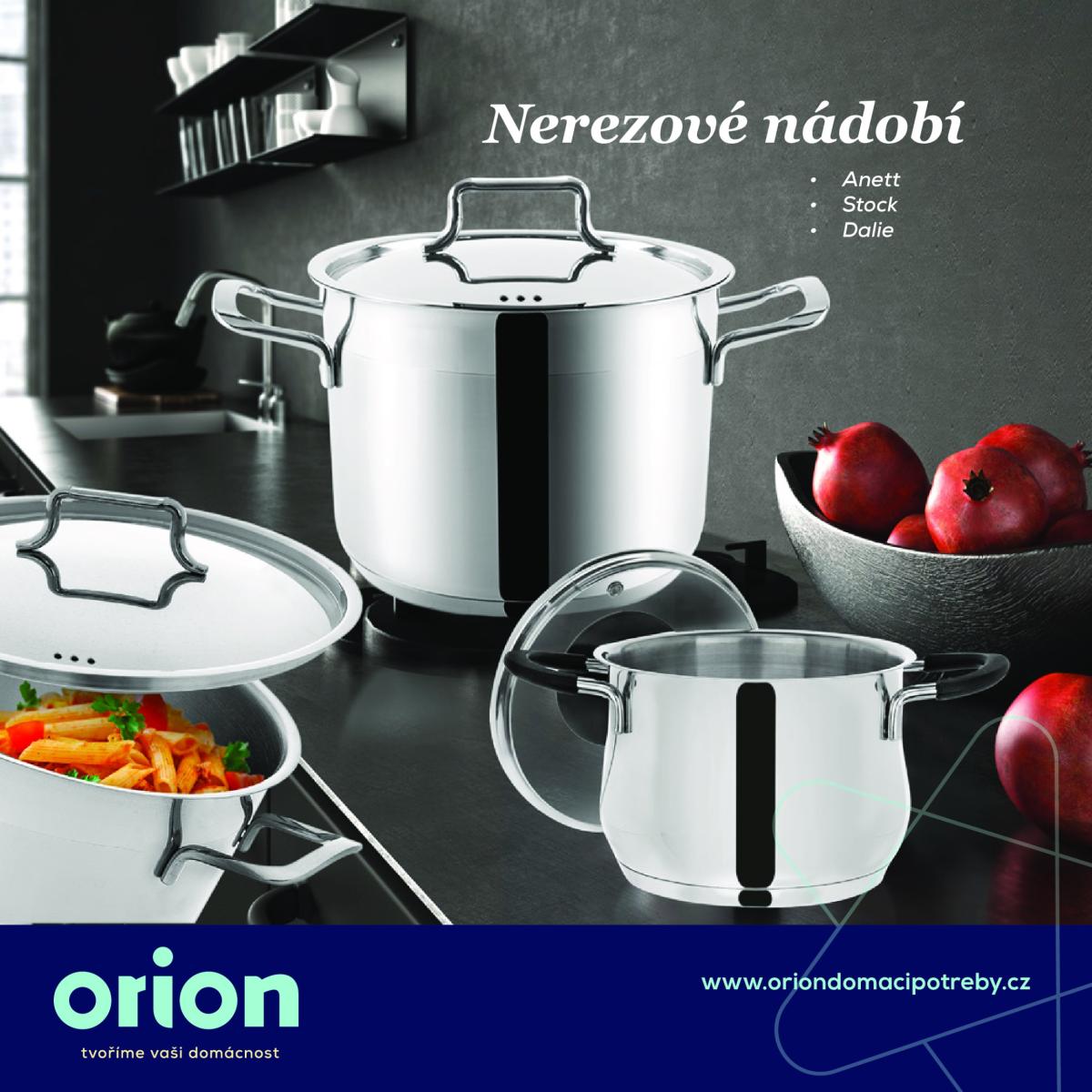 Leták Orion - Nerezové nádobí od 01.01. do 31.12.