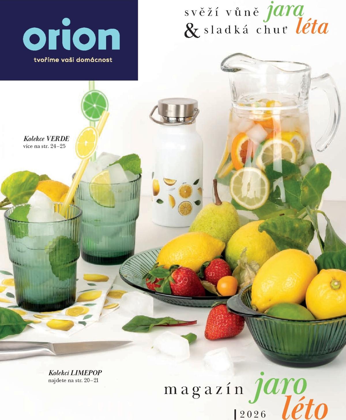 Orion - Jaro & Léto leták platný od neděle 15.03.2026 do pondělí 31.08.2026