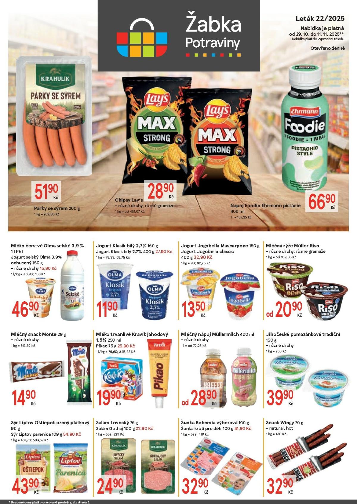 Aktuální leták Žabka od 29.10. do 11.11.