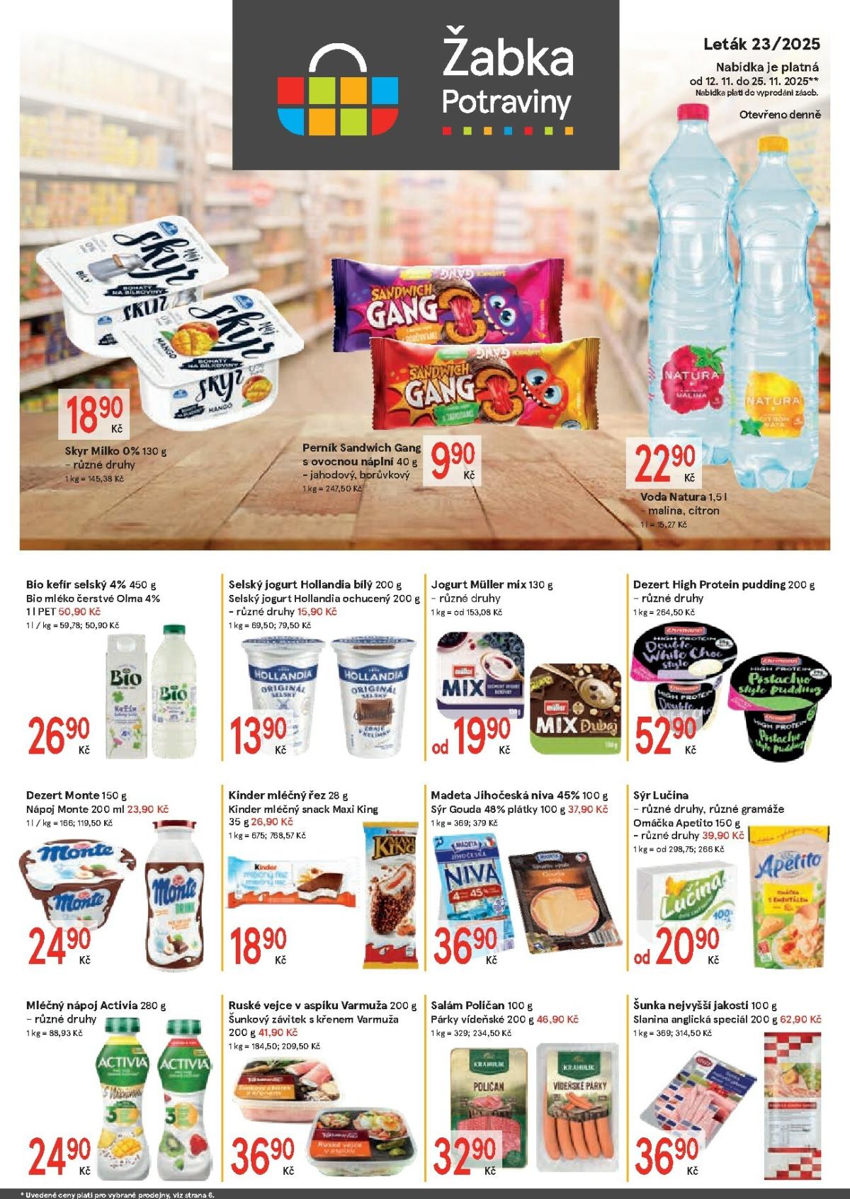 Aktuální leták Žabka od 12.11. do 25.11.