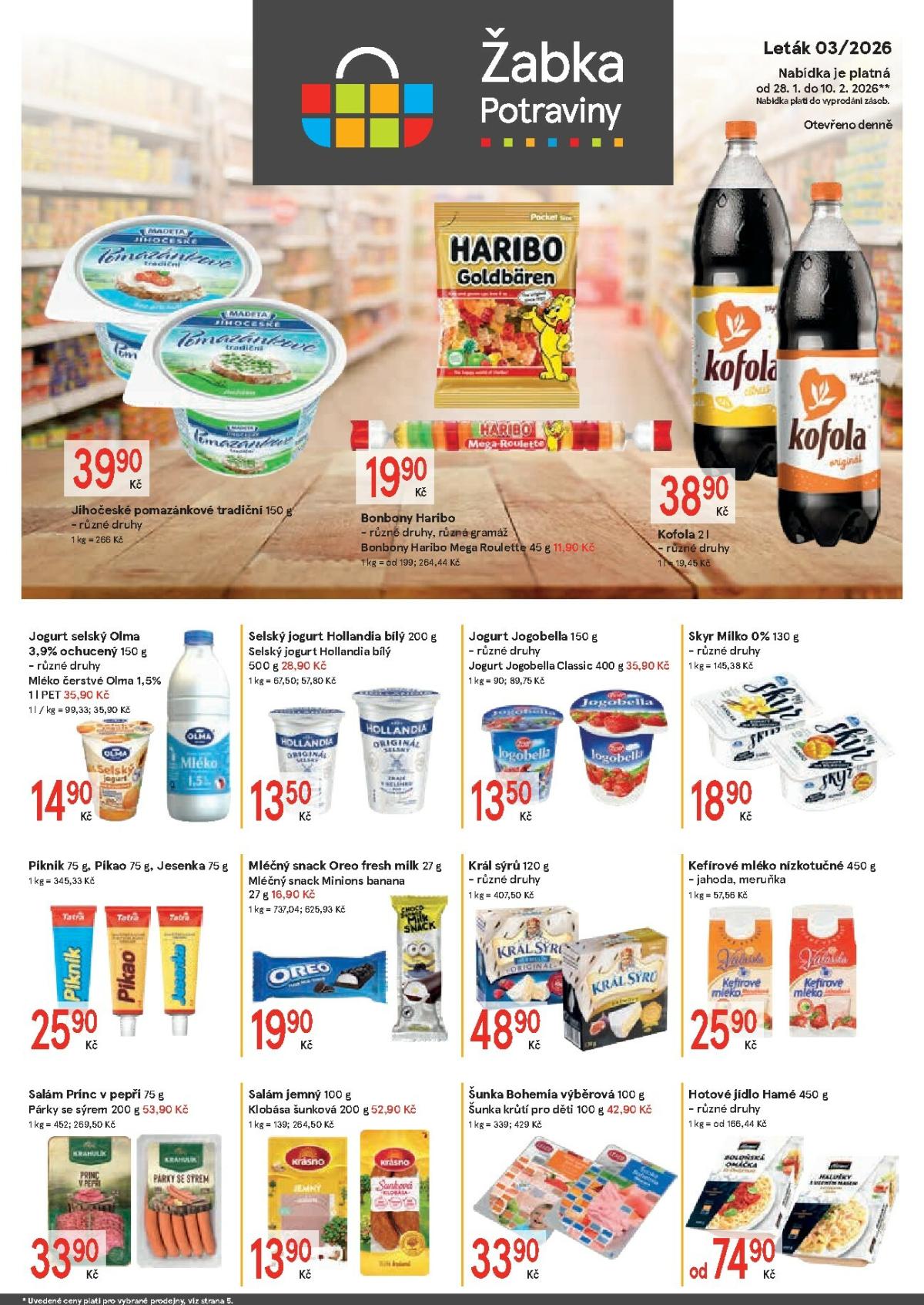 Žabka leták platný od 28.01. do 10.02.