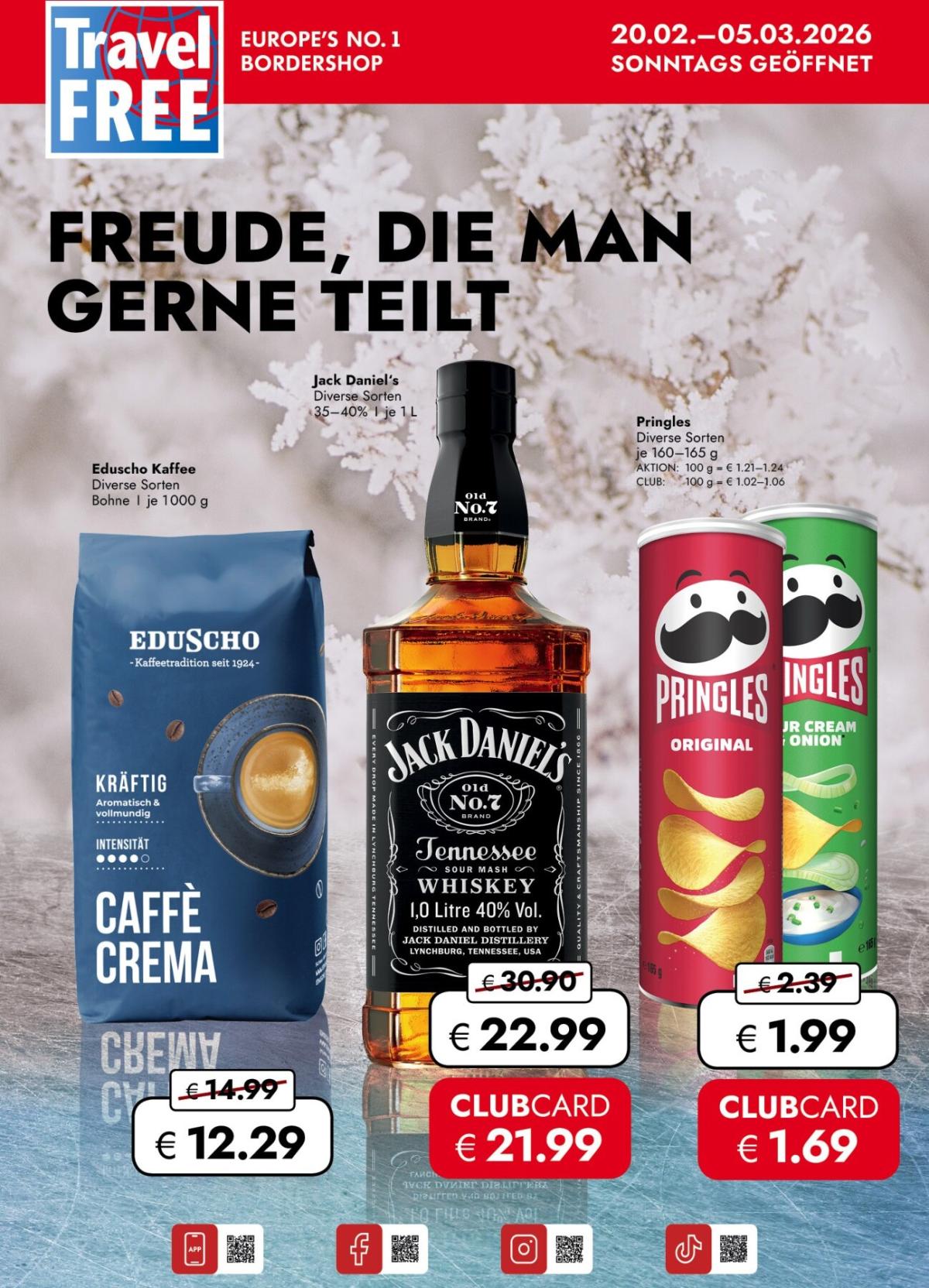 Travel FREE leták platný od pátku 20.02.2026 do čtvrtka 05.03.2026