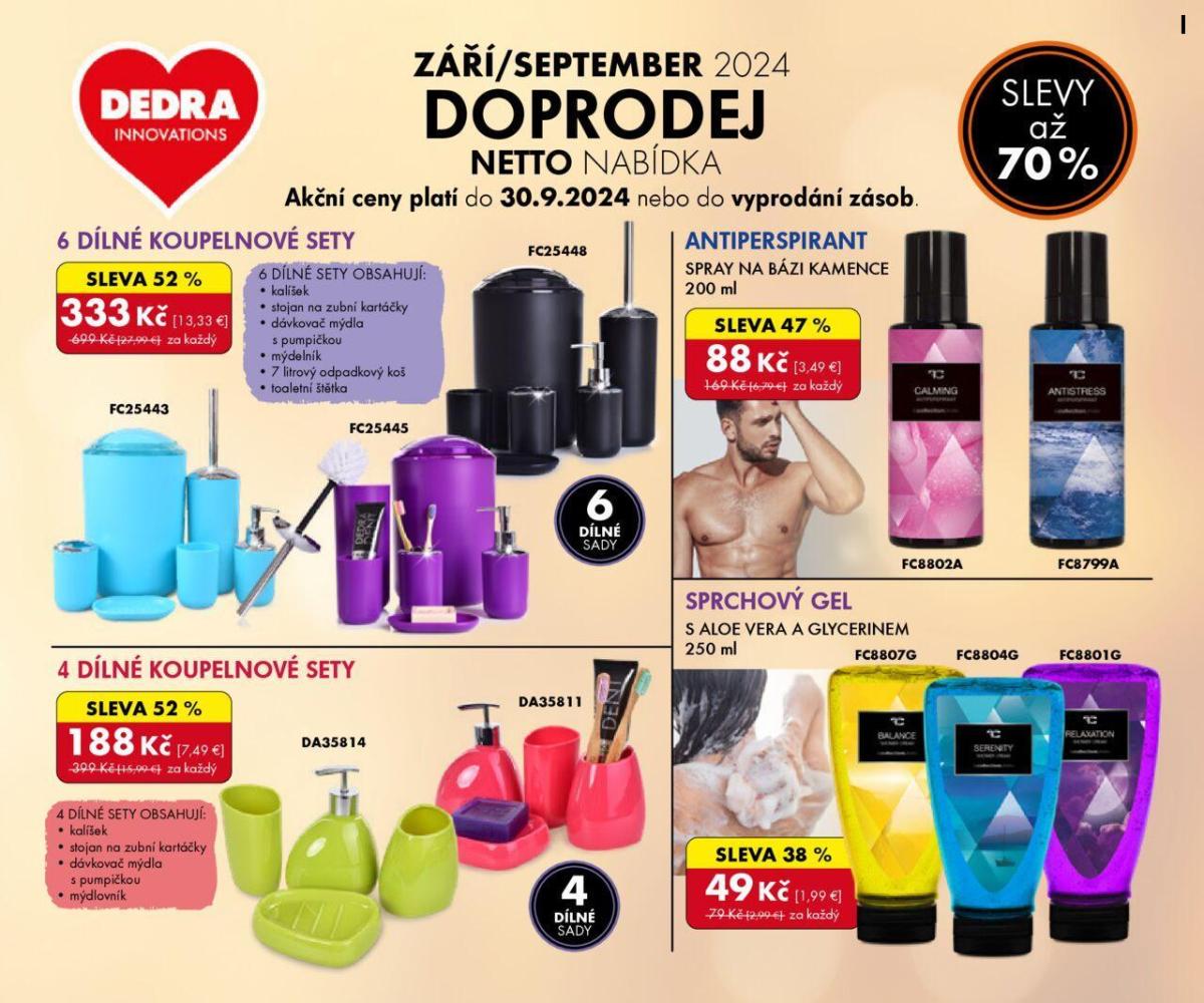 Dedra leták doprodej 09/2024 01.09.2024 - 30.09.2024