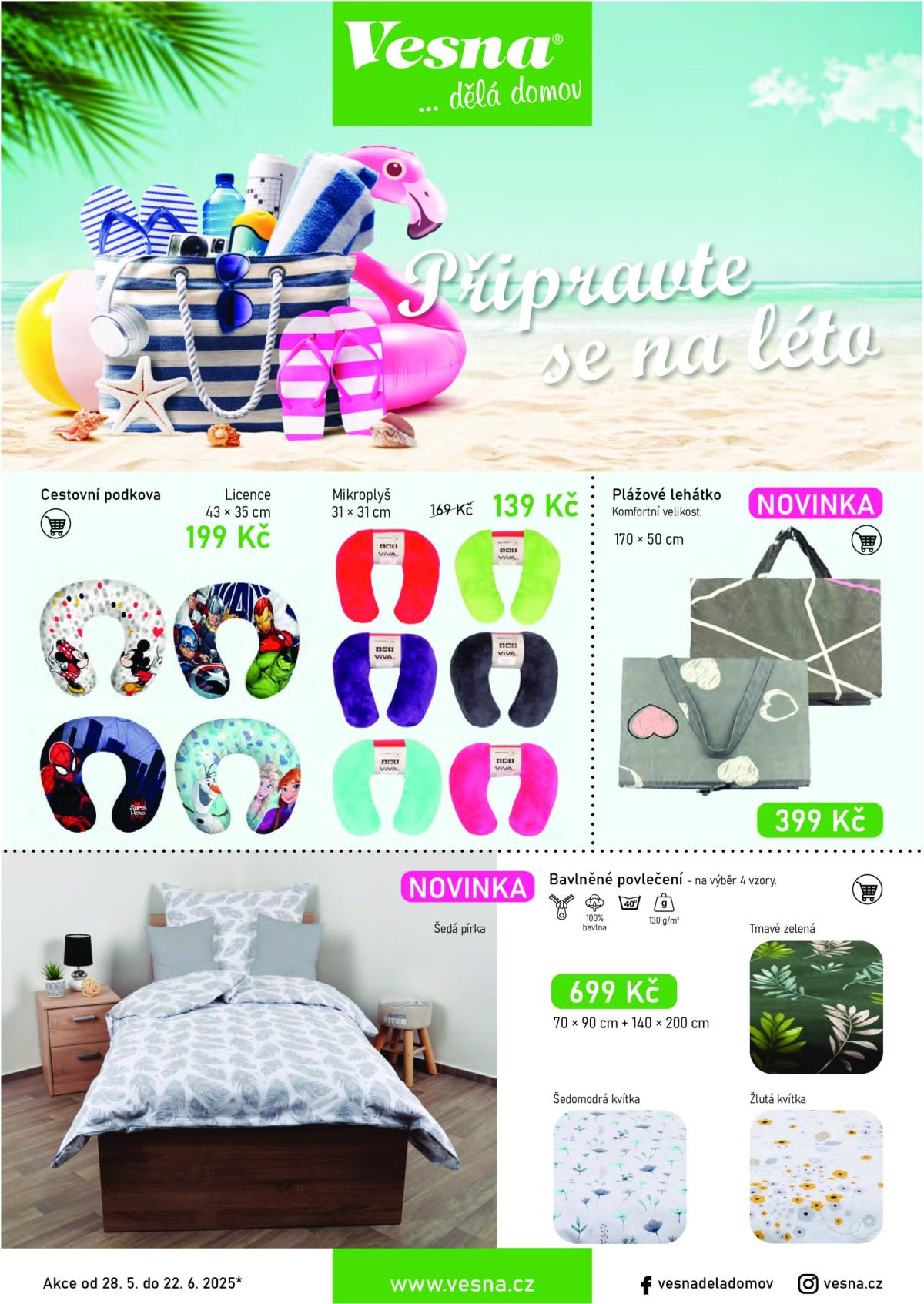 Leták Vesna - Připravte se na léto od 28.05. do 22.06.