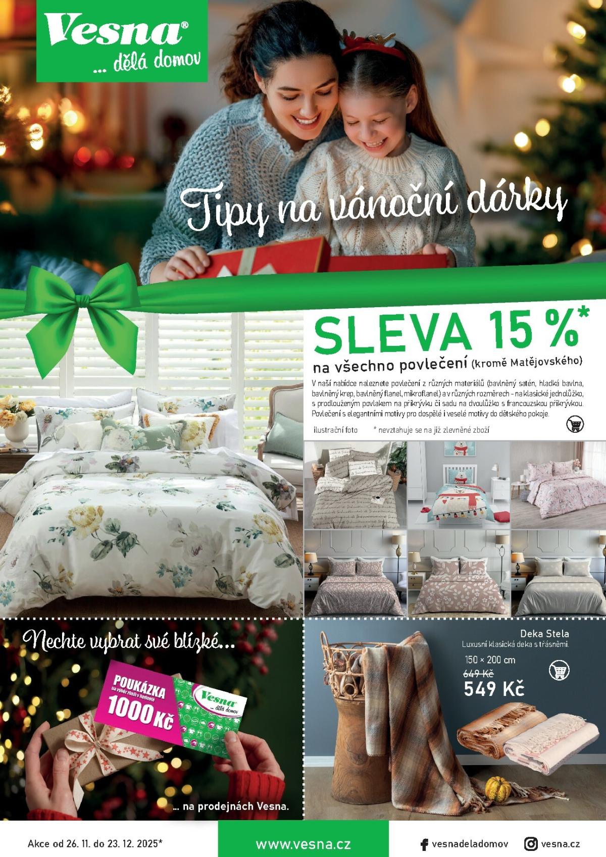 Aktuální leták Vesna od 26.11. do 23.12.