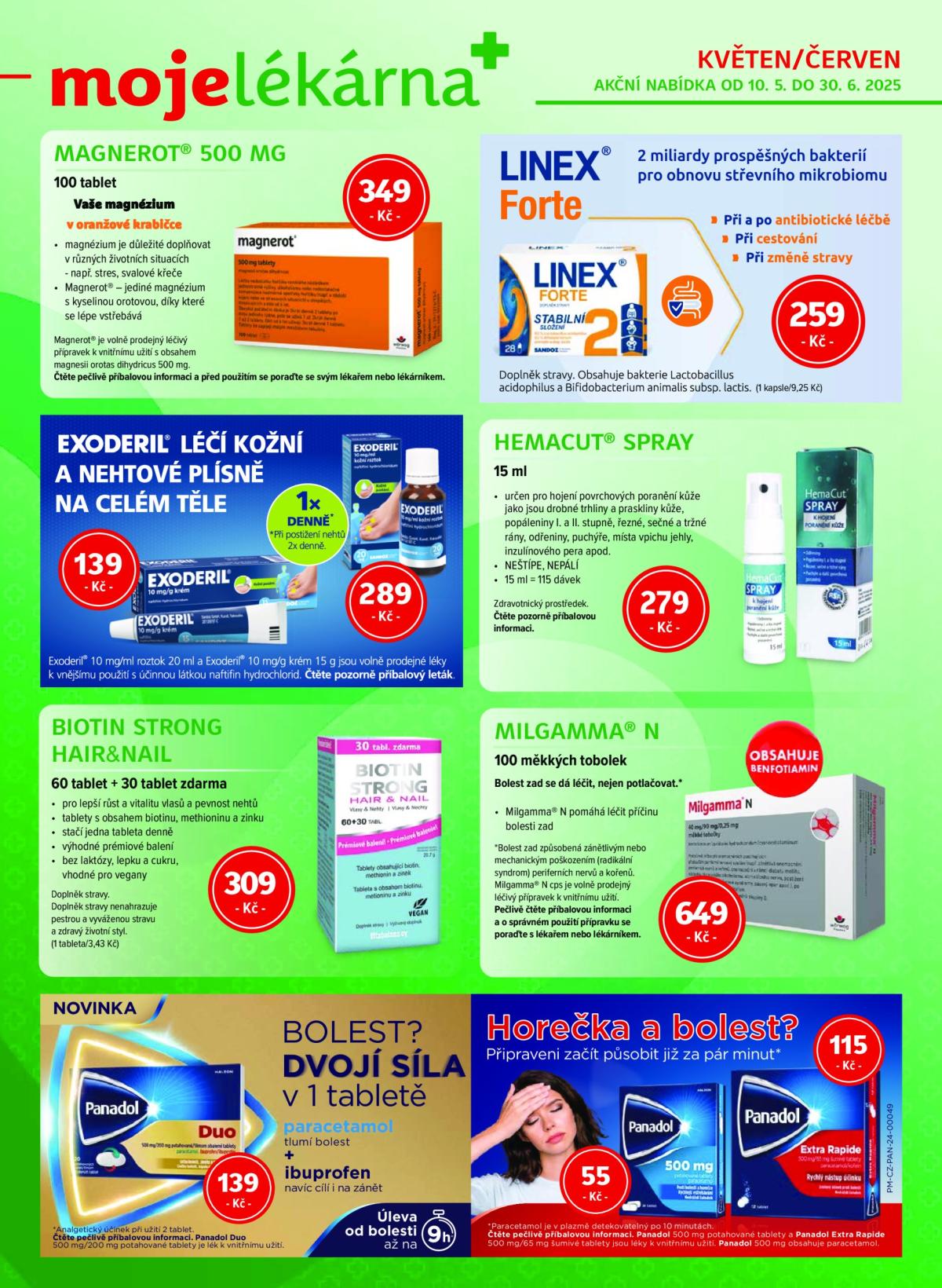 Leták Moje lékarna od 10.05. do 30.06.