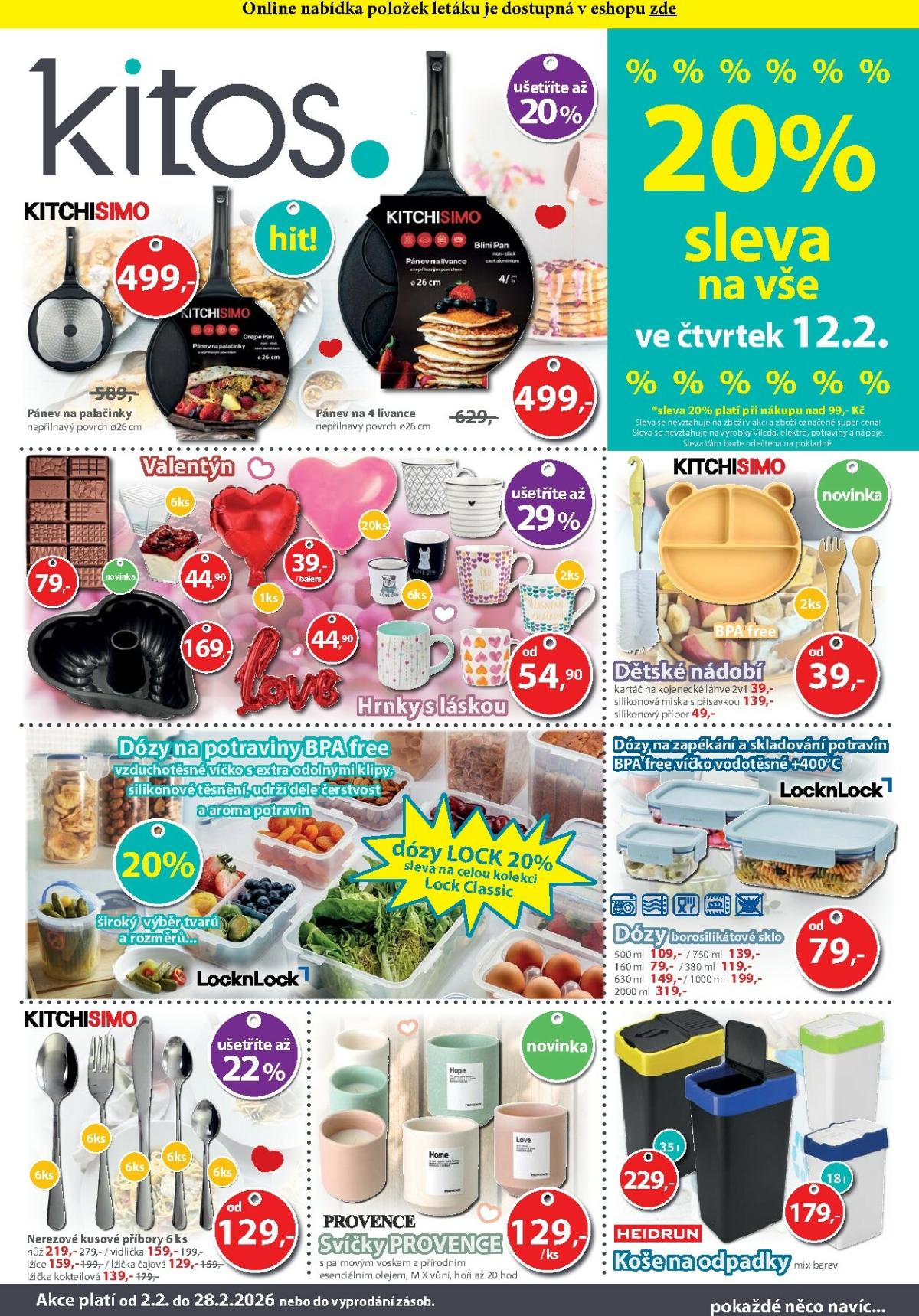 Kitos leták platný od pondělí 02.02.2026 do soboty 28.02.2026