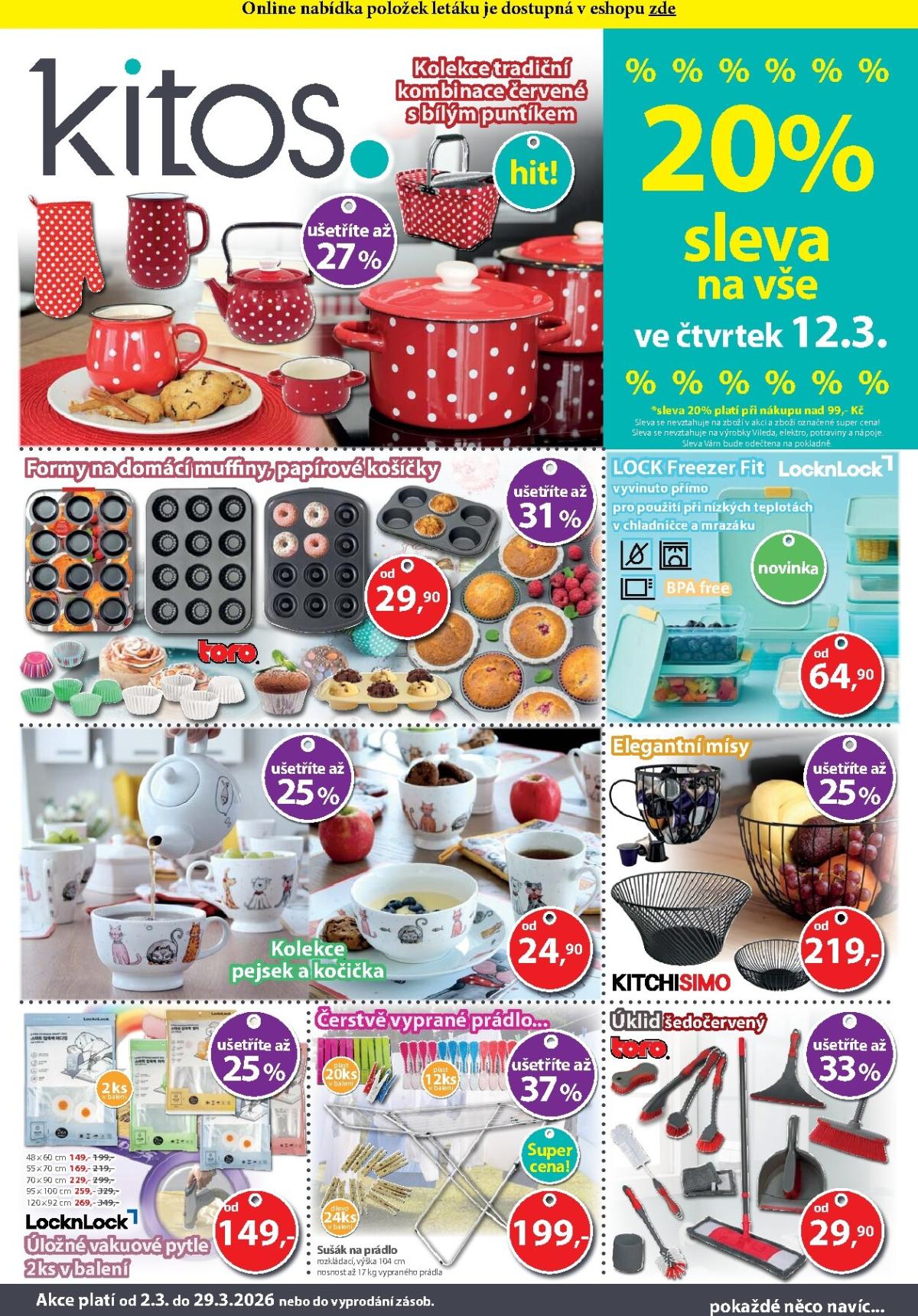 Kitos leták platný od pondělí 02.03.2026 do neděle 29.03.2026