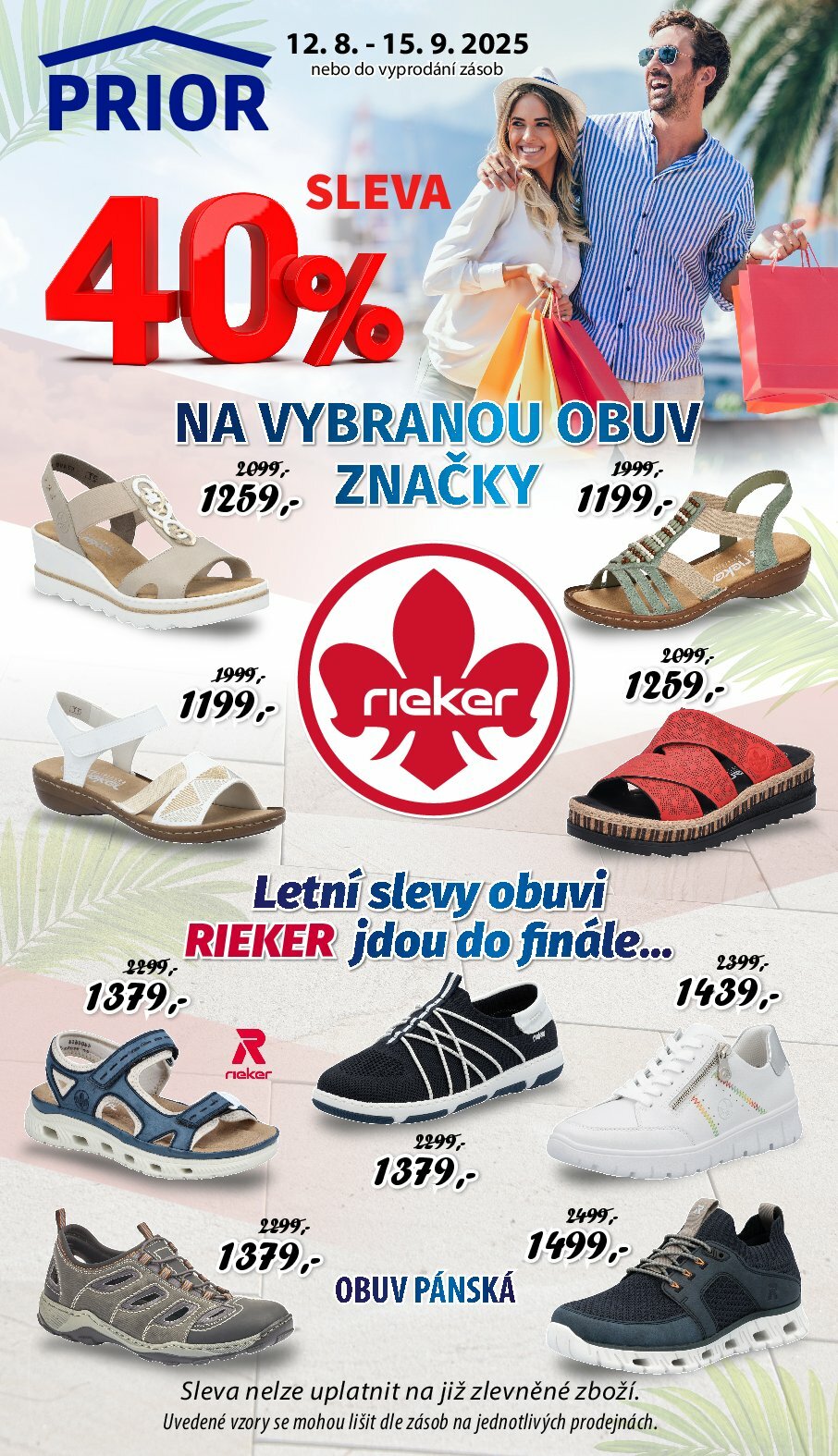Leták Prior - Obuv Rieker od 12.08. do 15.09.