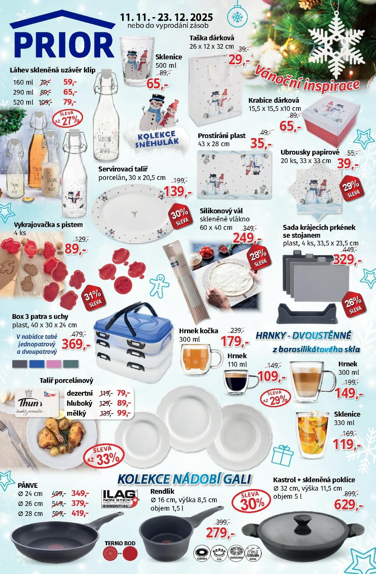 Aktuální leták Prior - Vánoční inspirace od 11.11. do 23.12.
