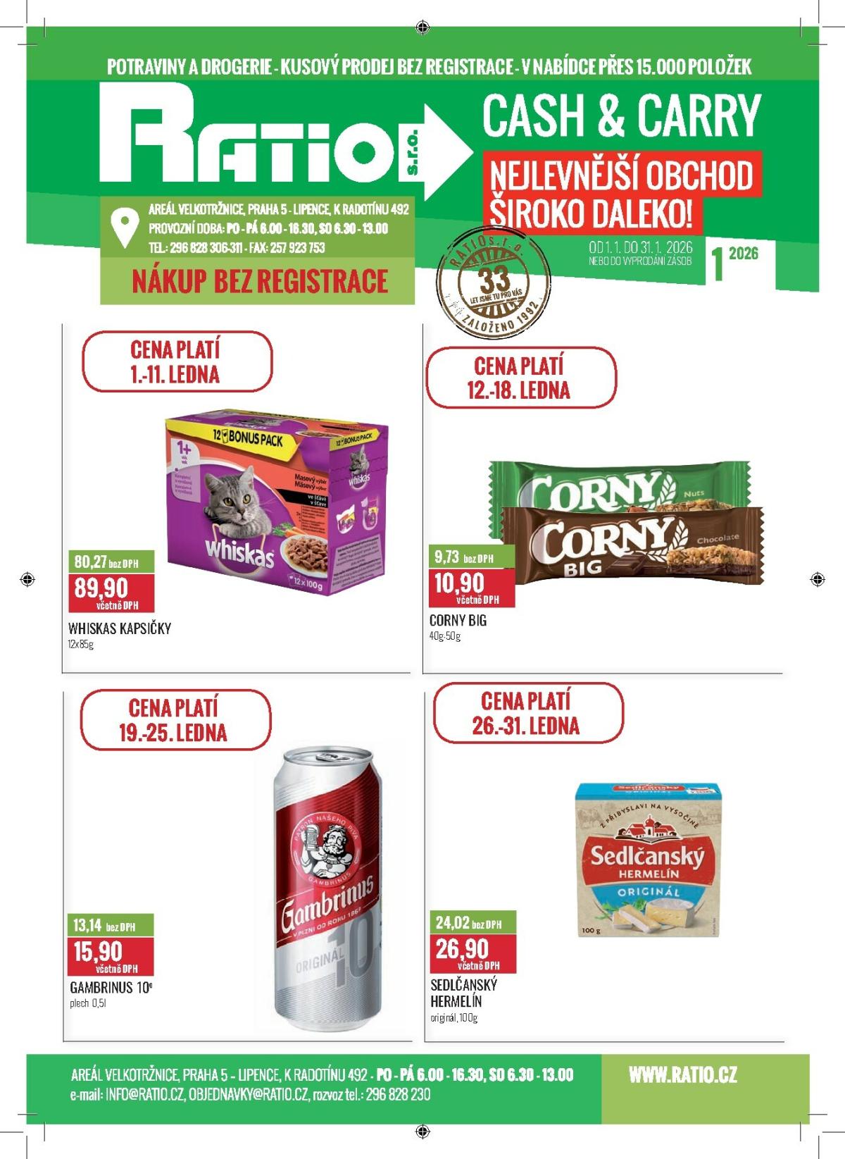 Aktuální leták Ratio od 01.01. do 31.01.