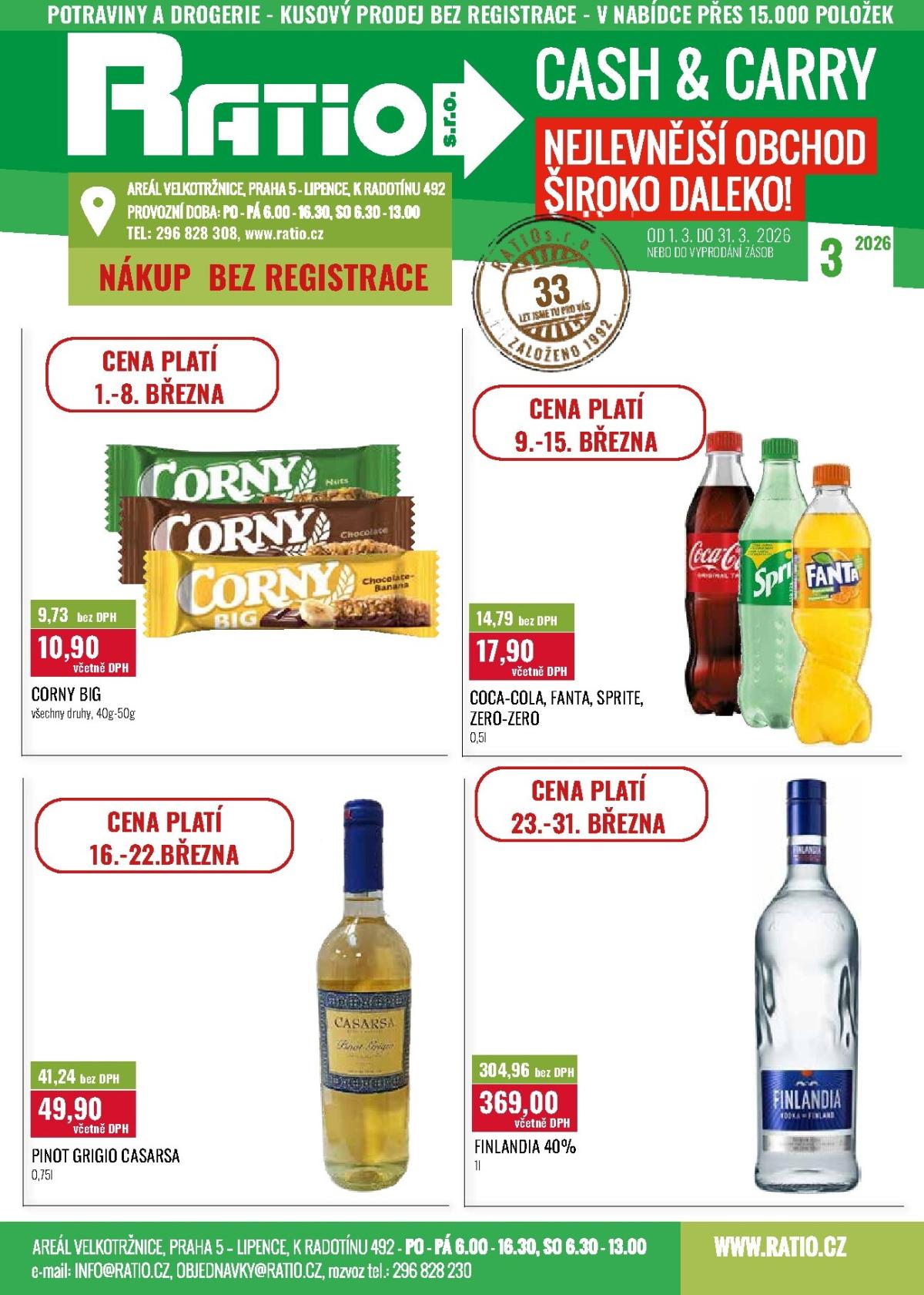 Ratio leták platný od neděle 01.03.2026 do úterý 31.03.2026