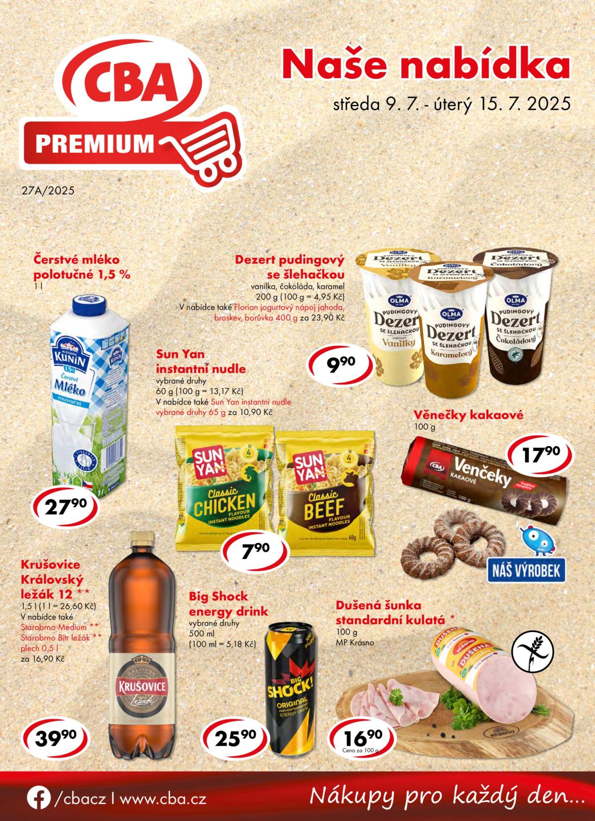 Leták CBA Premium od 09.07. do 15.07.