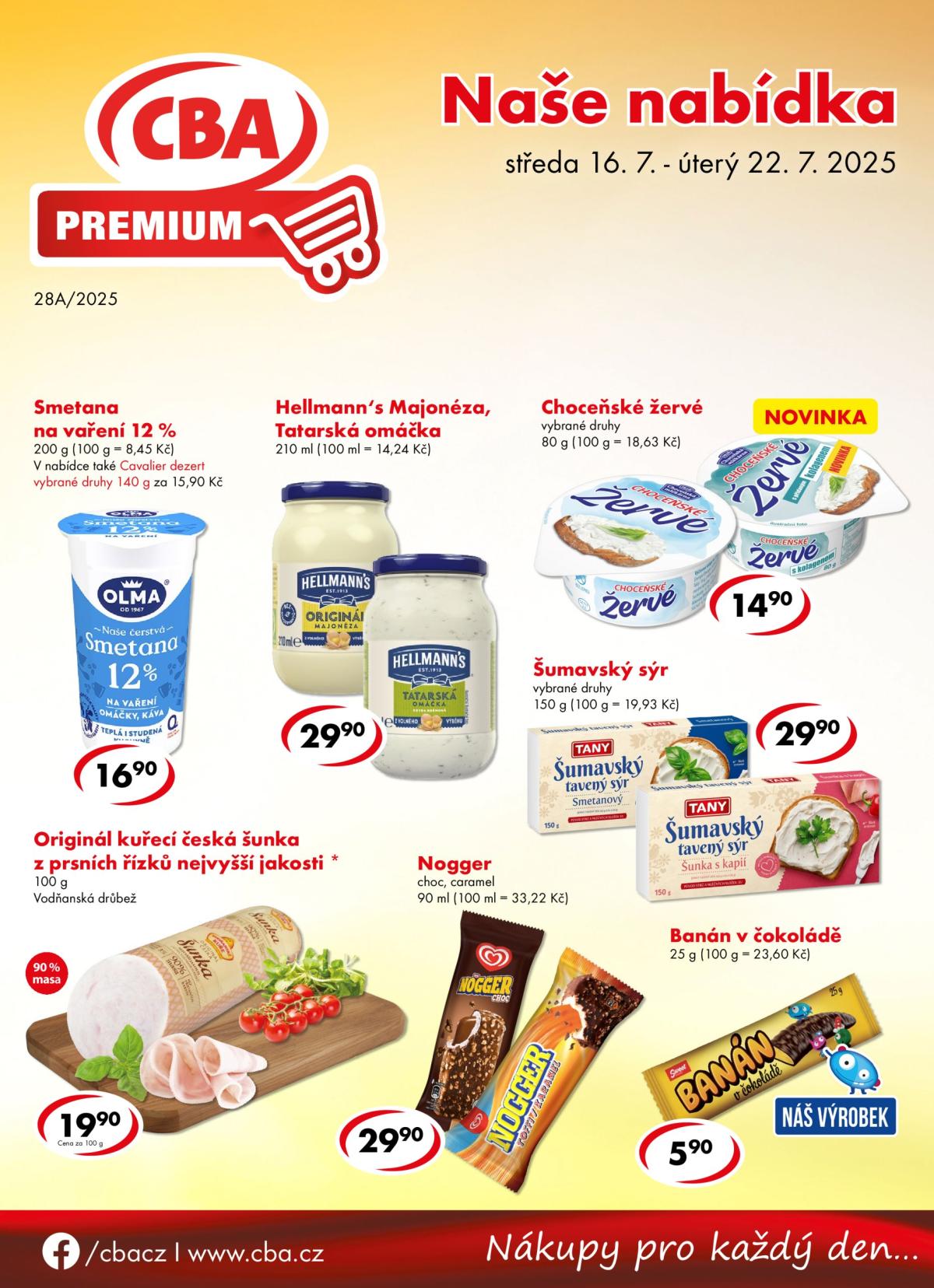 Leták CBA Premium od 16.07. do 22.07.