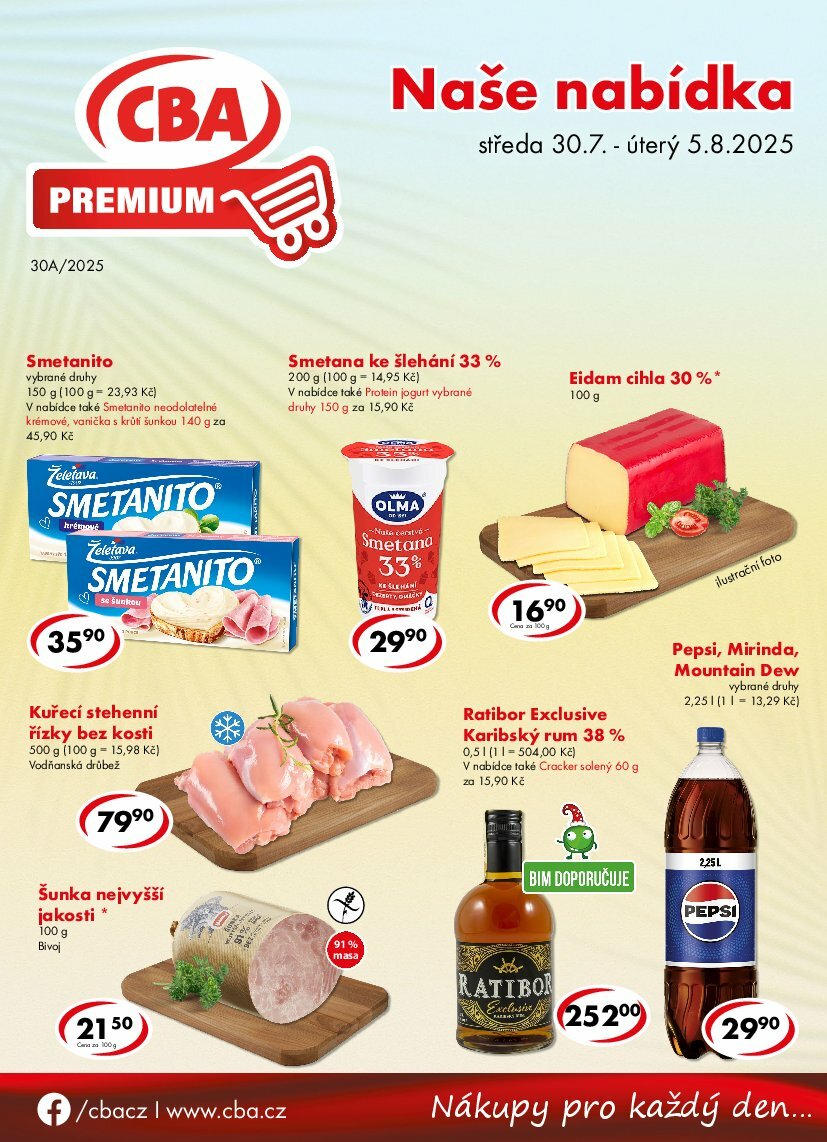 Leták CBA Premium od 30.07. do 05.08.