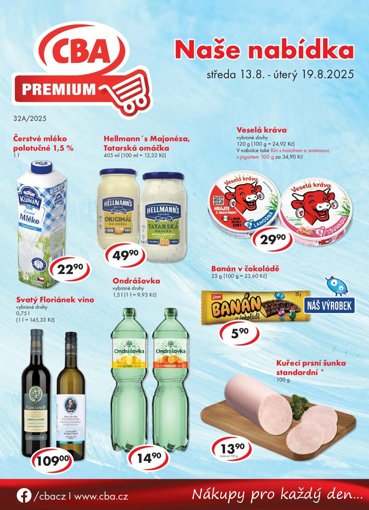 Leták CBA Premium od 13.08. do 19.08.