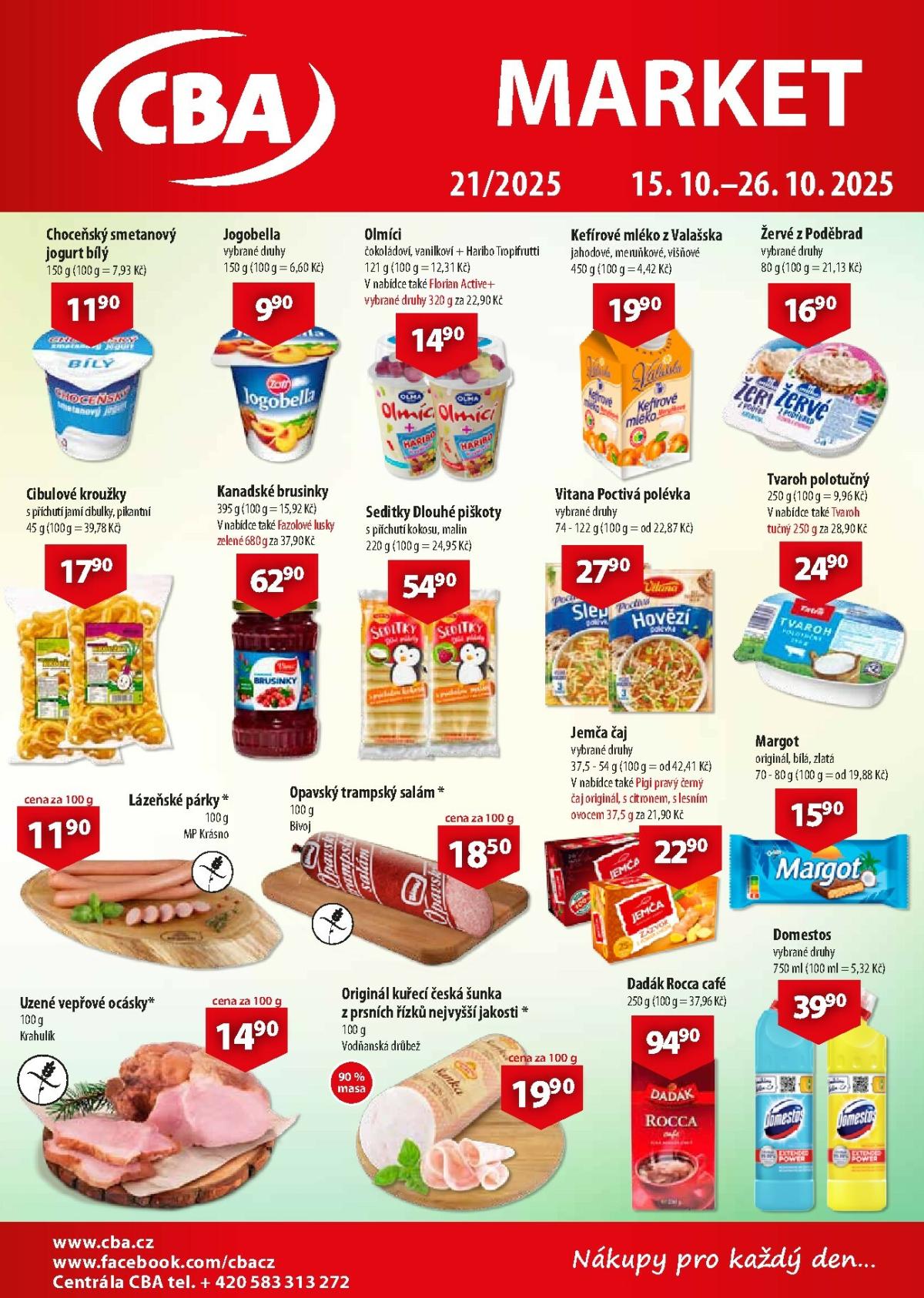 Aktuální leták CBA Market od 15.10. do 26.10.