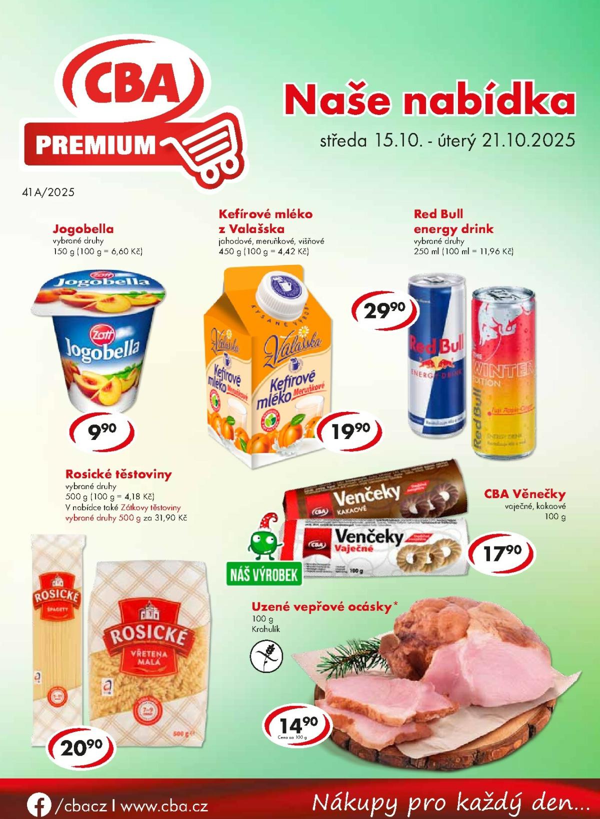 Aktuální leták CBA Premium od 15.10. do 21.10.