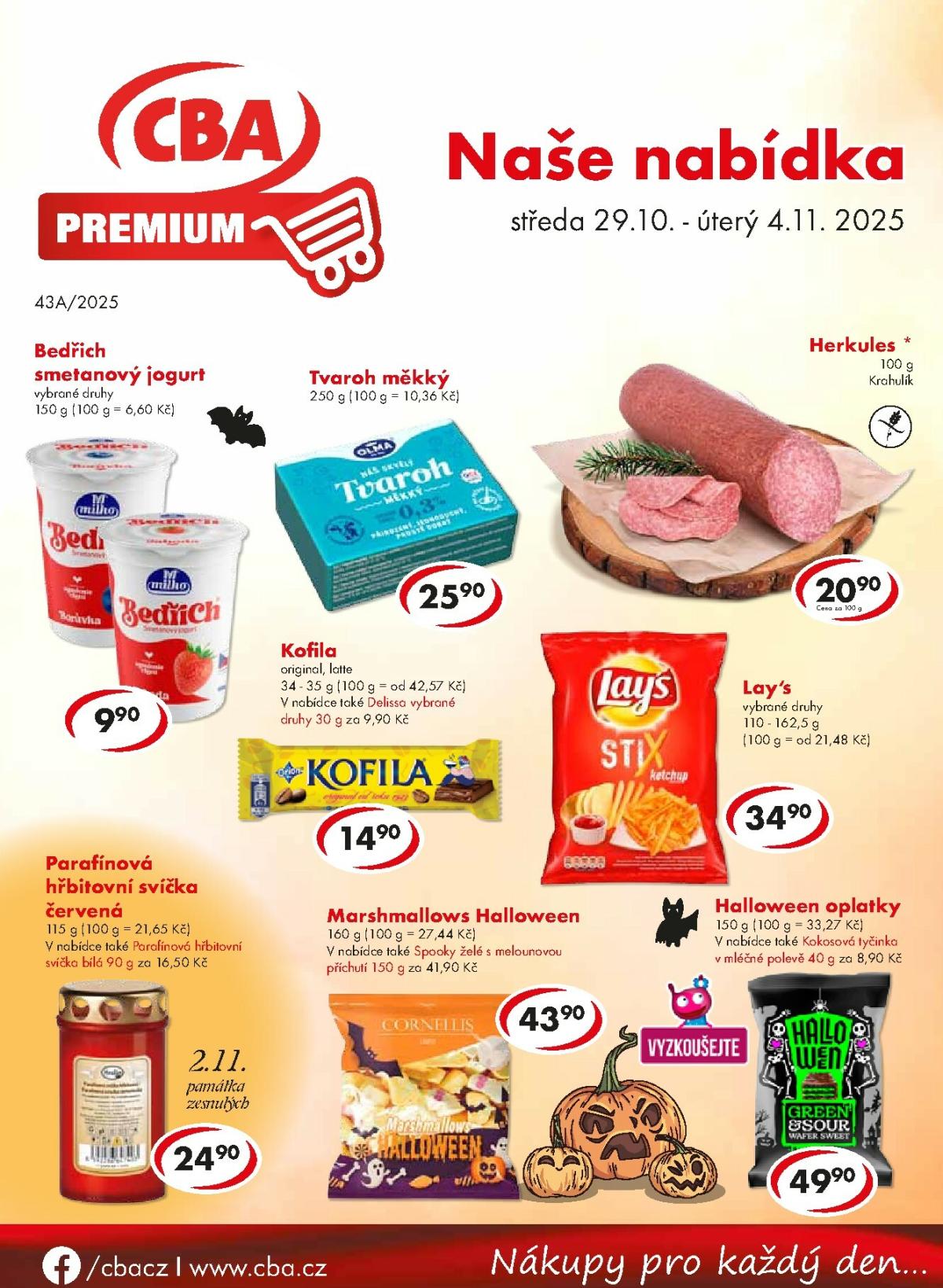 Aktuální leták CBA Premium od 29.10. do 04.11.