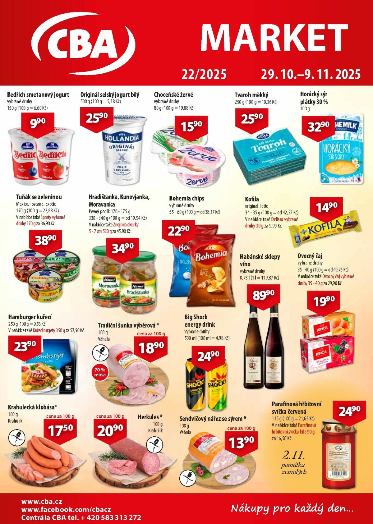 Aktuální leták CBA Market od 29.10. do 09.11.