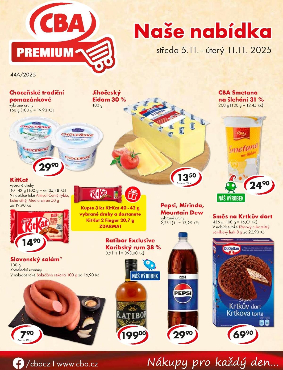 Aktuální leták CBA Premium od 05.11. do 11.11.
