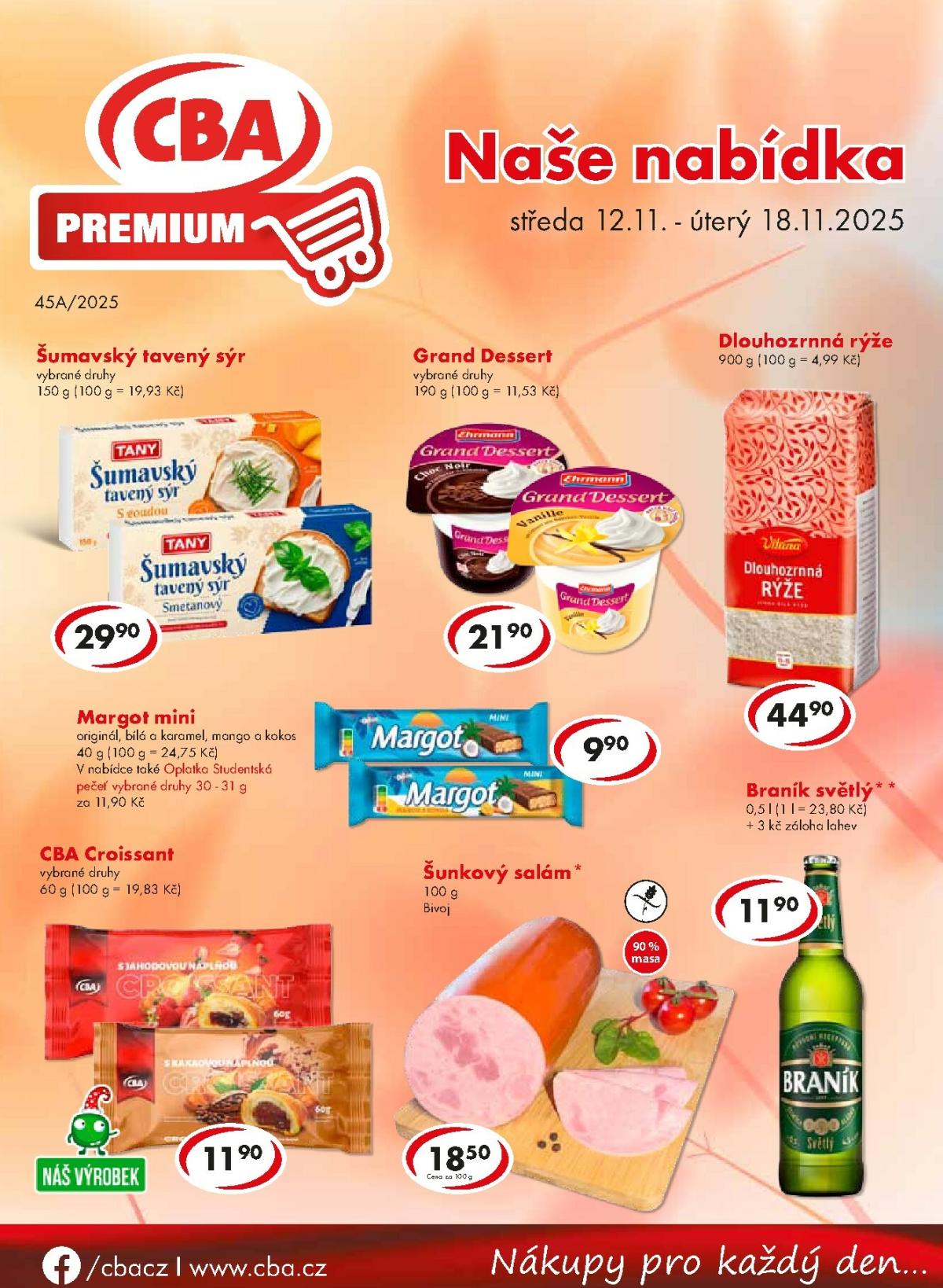 Aktuální leták CBA Premium od 12.11. do 18.11.