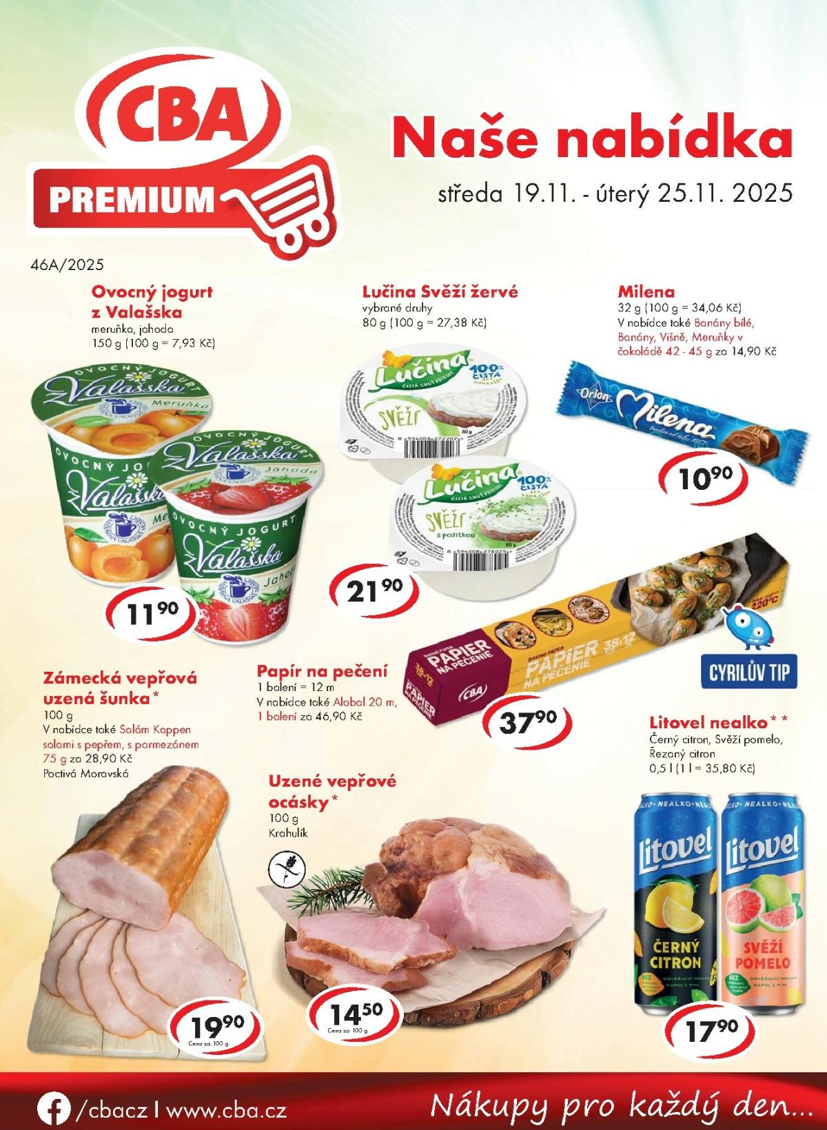 Aktuální leták CBA Premium od 19.11. do 25.11.