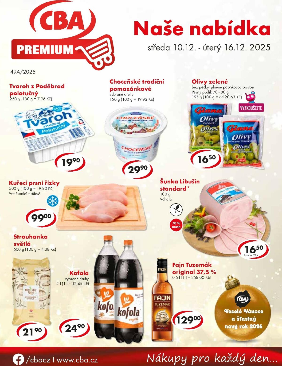 Aktuální leták CBA Premium od 10.12. do 16.12.