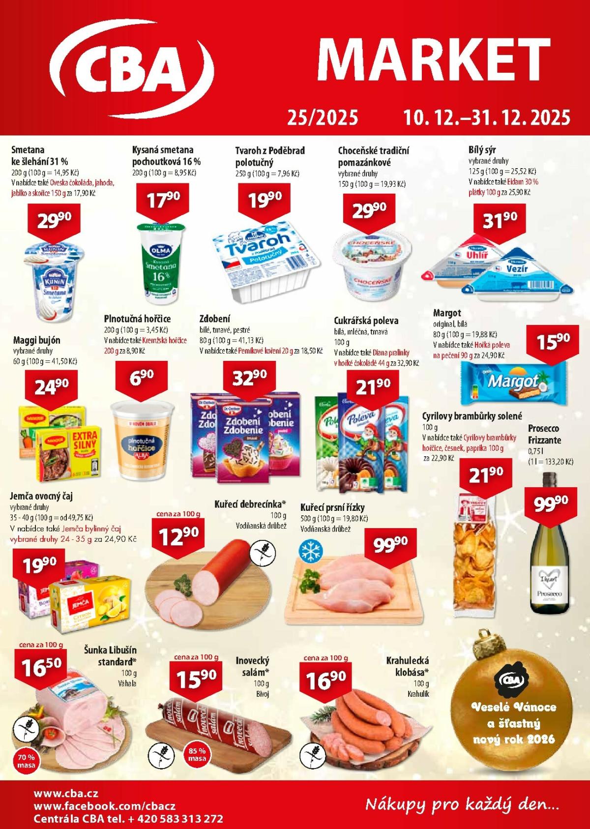 Aktuální leták CBA Market od 10.12. do 31.12.