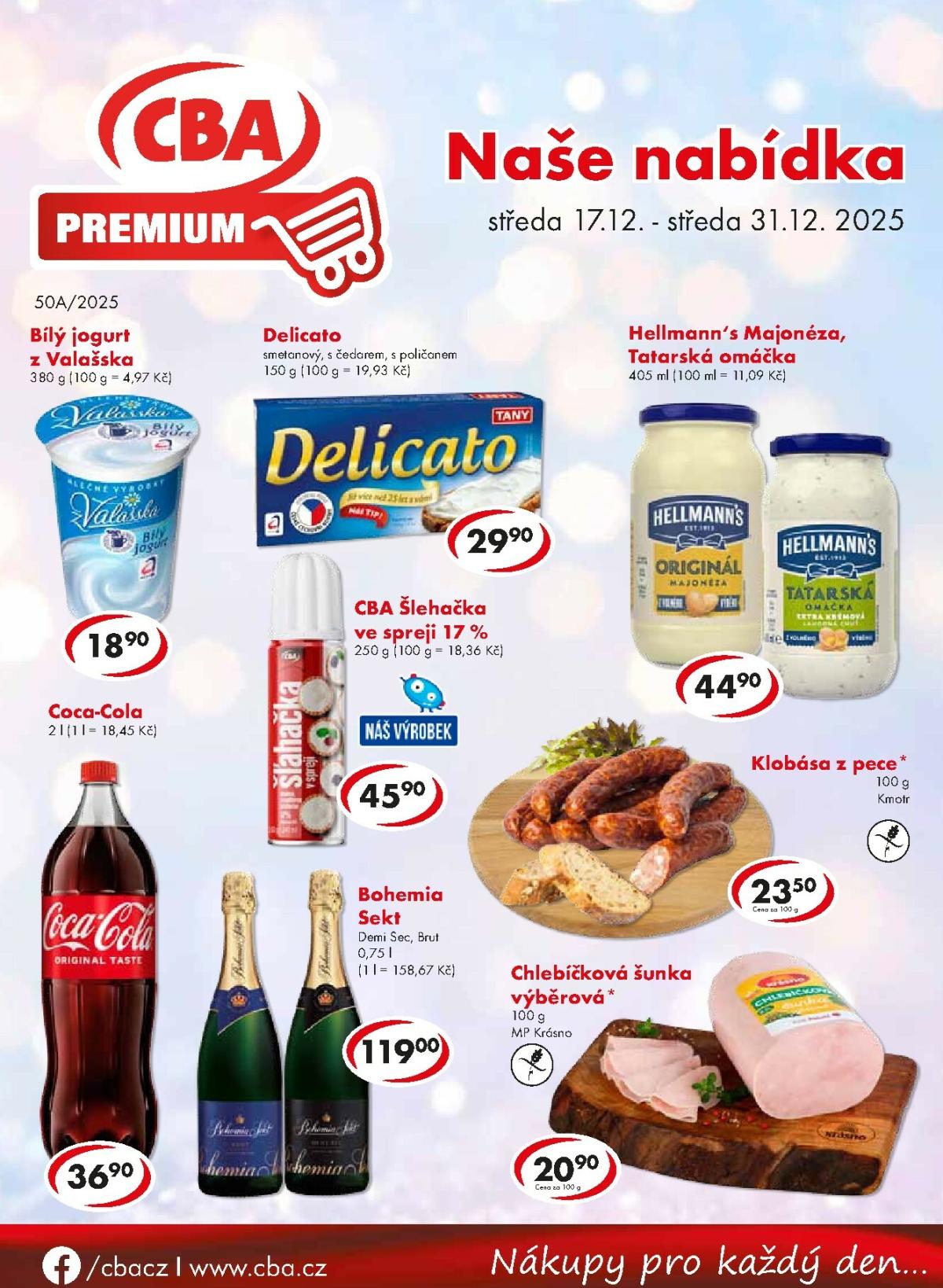 Aktuální leták CBA Premium od 17.12. do 31.12.