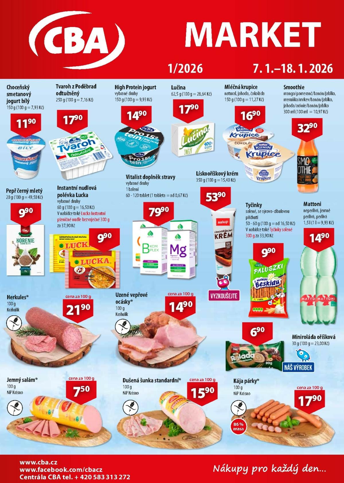 Aktuální leták CBA Market od 07.01. do 18.01.