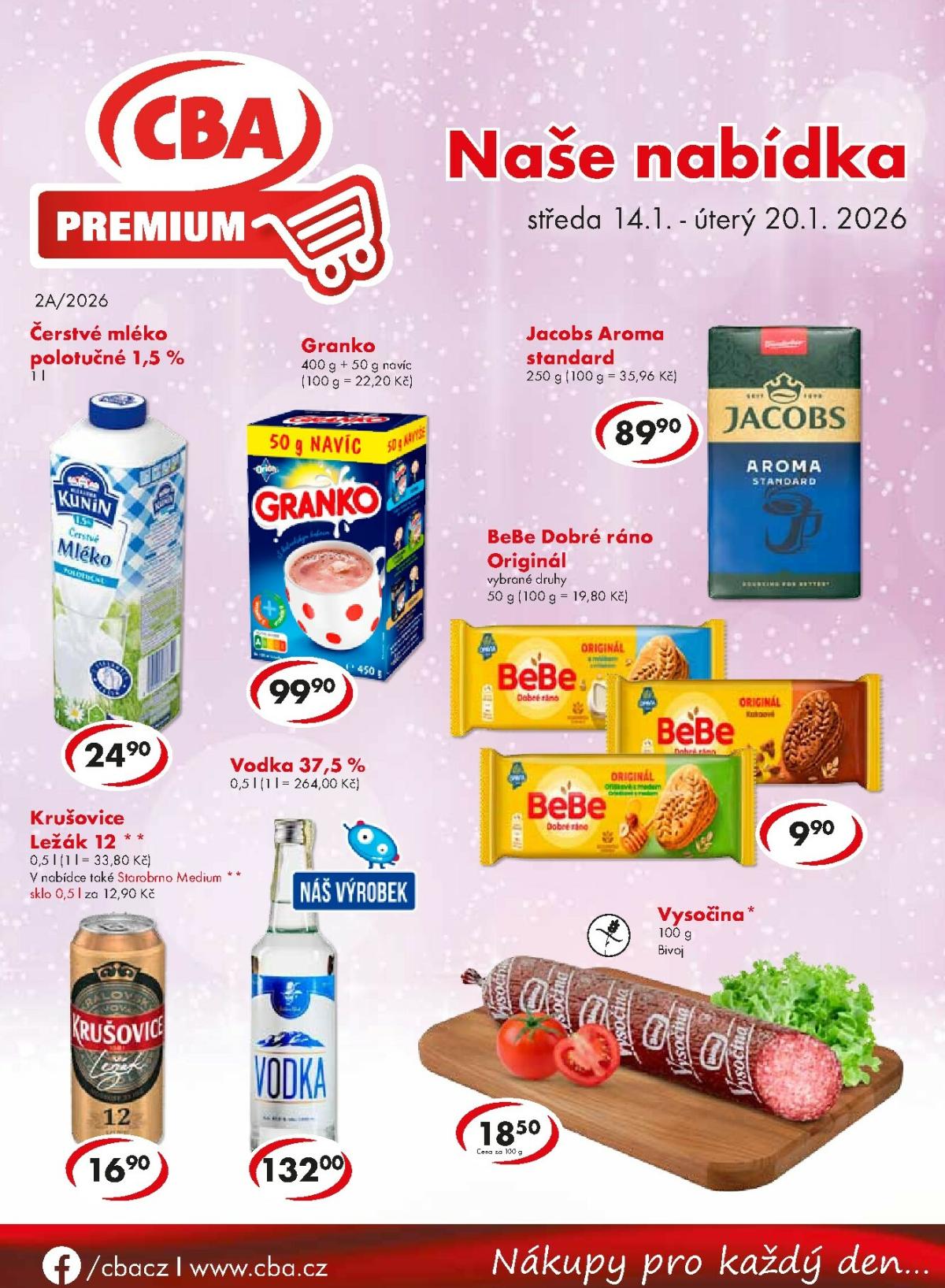 Aktuální leták CBA Premium od 14.01. do 20.01.
