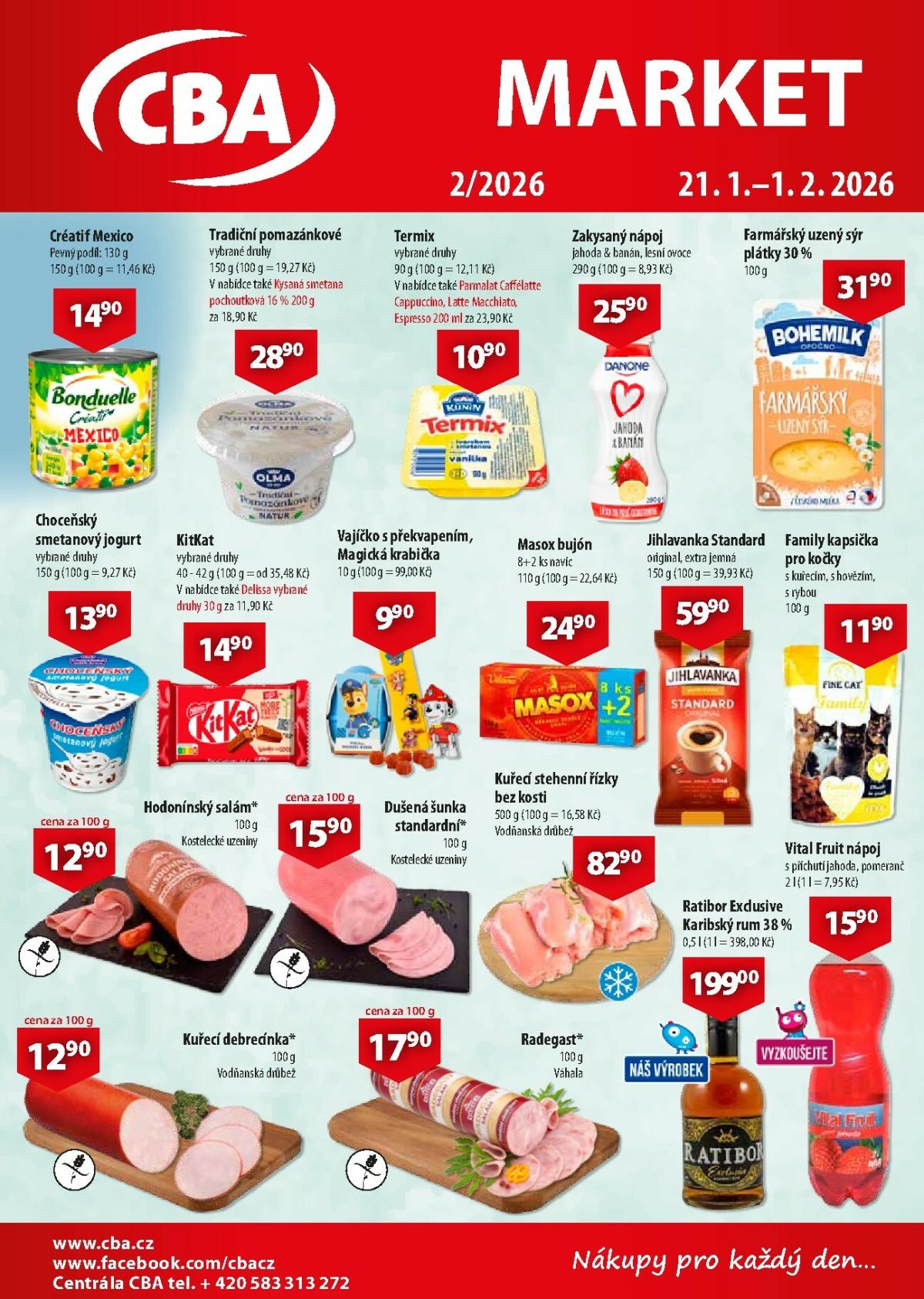 Aktuální leták CBA Market od 21.01. do 01.02.