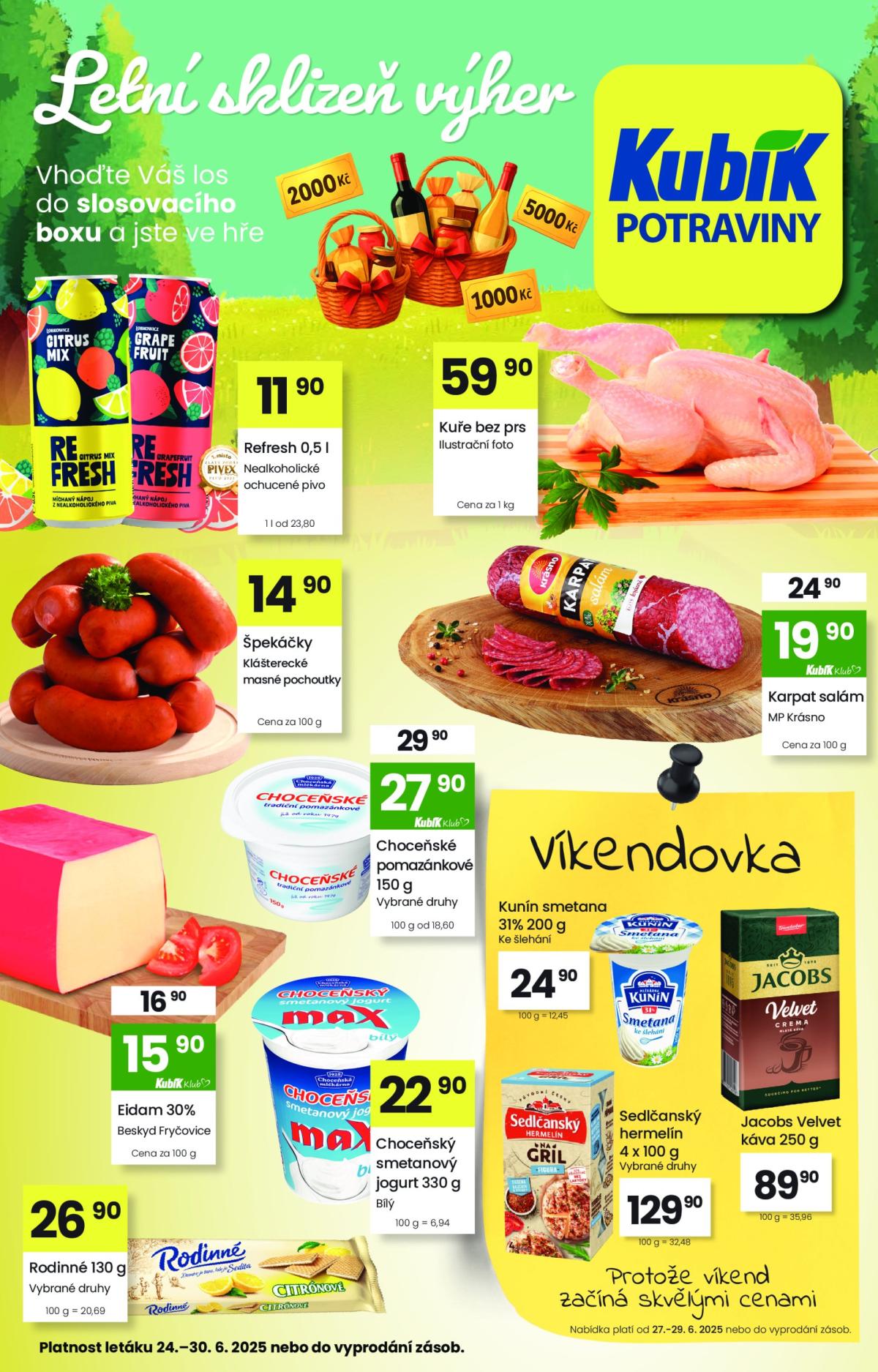 Leták Kubík od 24.06. do 30.06.