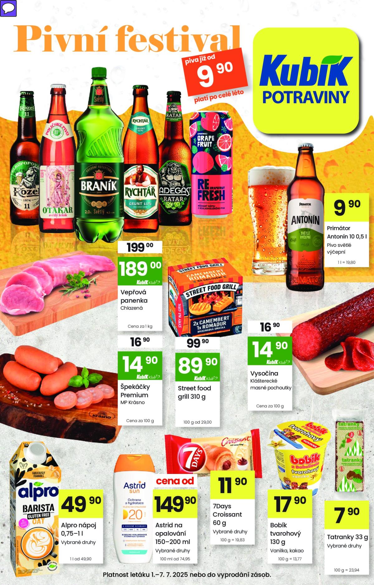 Leták Kubík od 01.07. do 07.07.