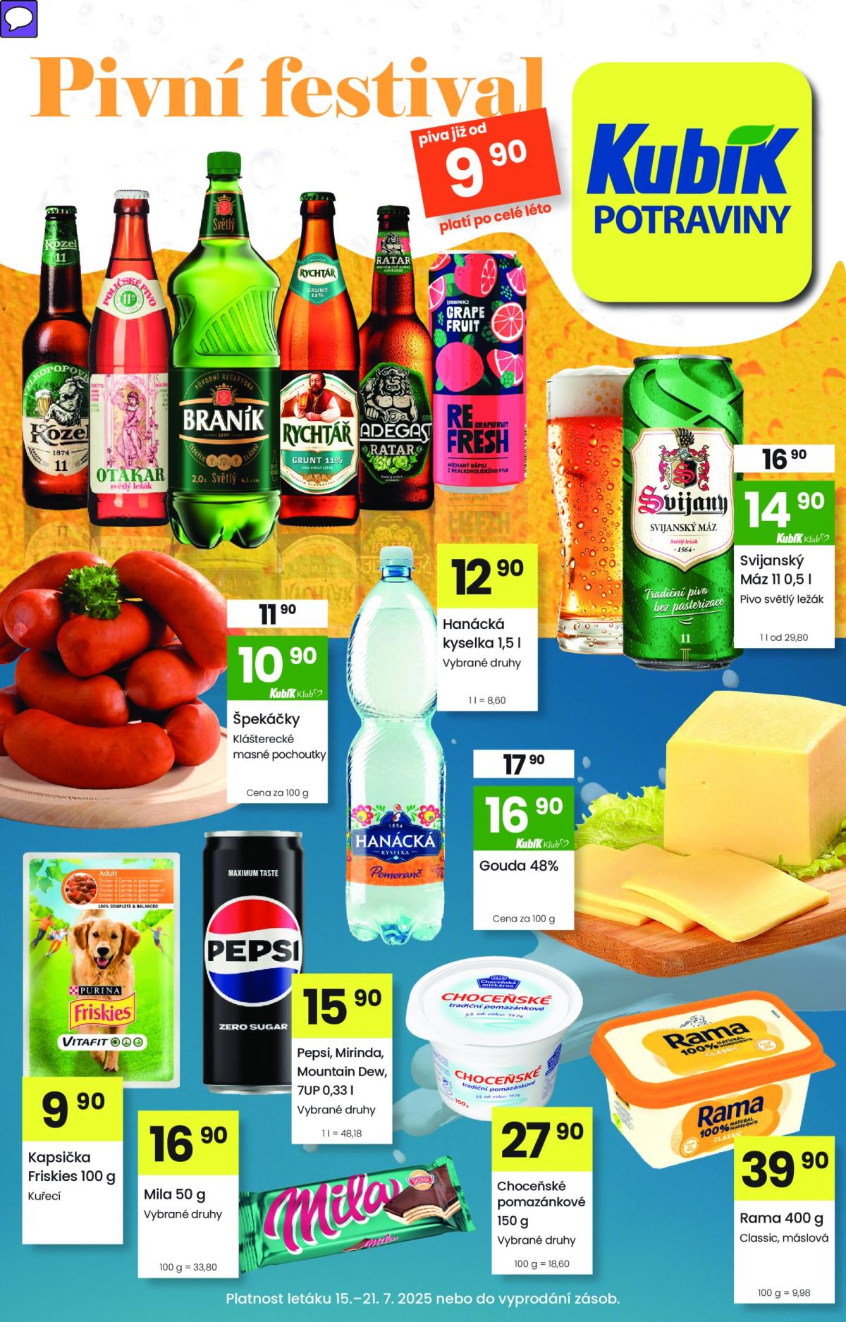 Leták Kubík od 15.07. do 21.07.