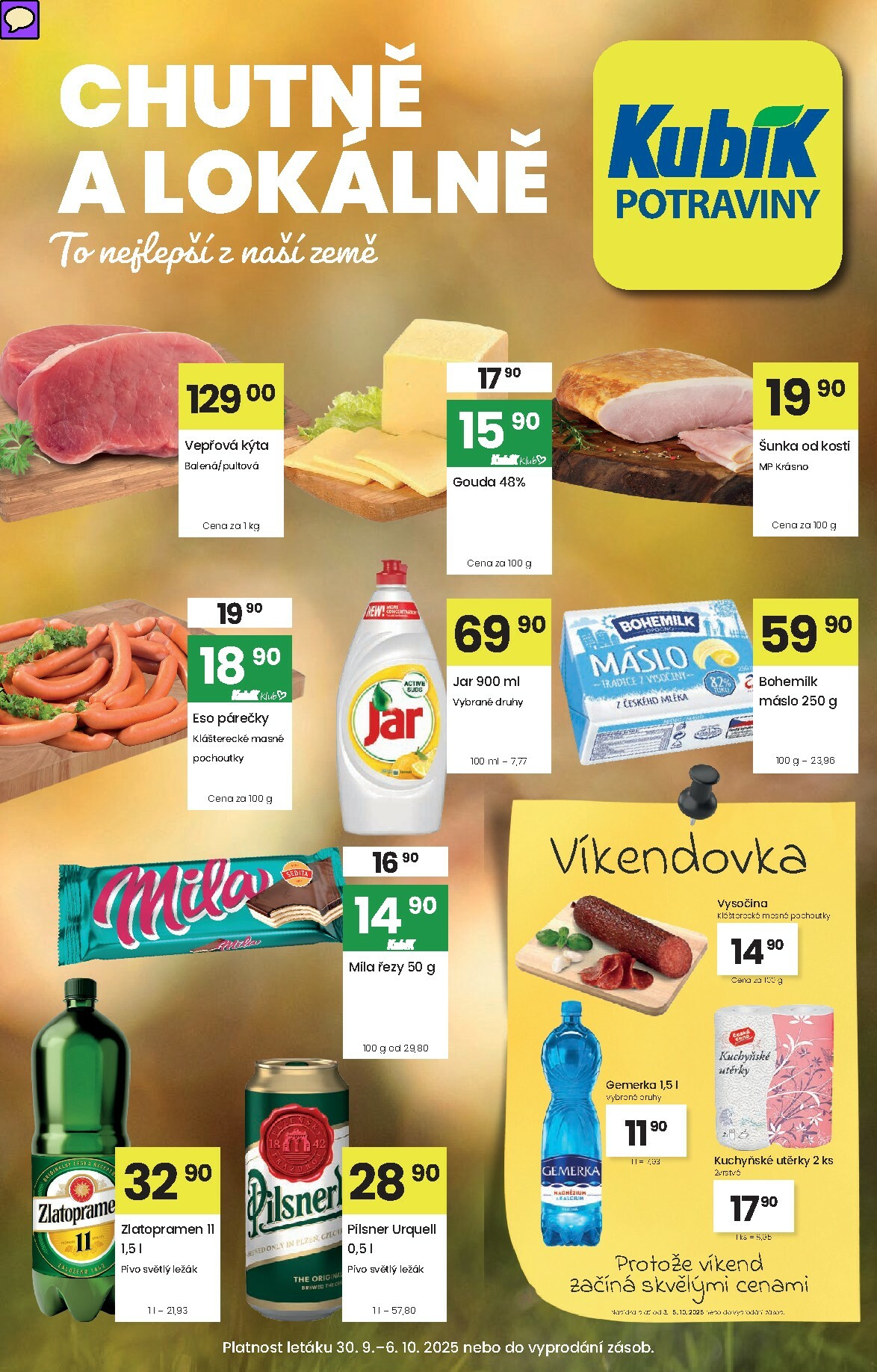Leták Kubík od 30.09. do 06.10.