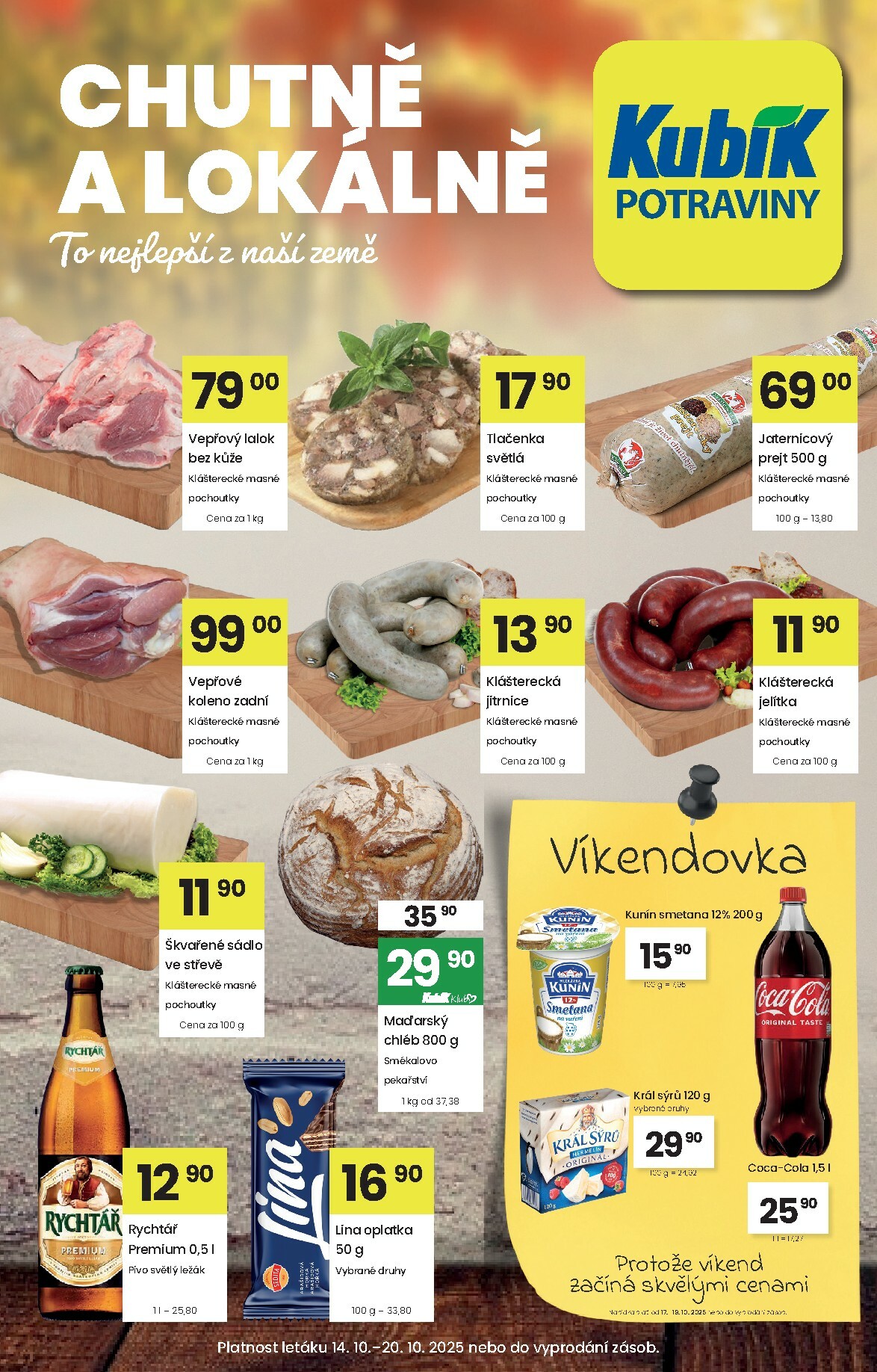 Aktuální leták Kubík od 14.10. do 20.10.