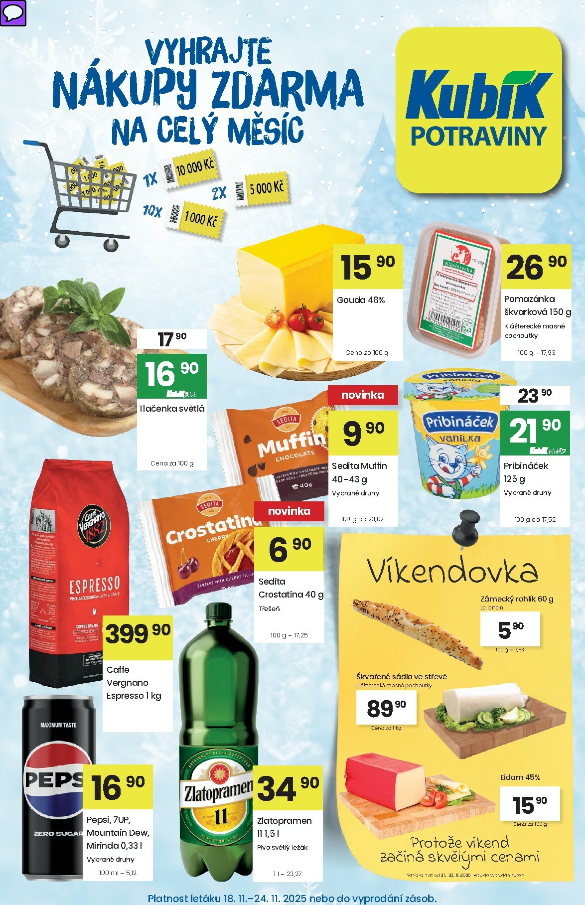 Aktuální leták Kubík od 18.11. do 24.11.